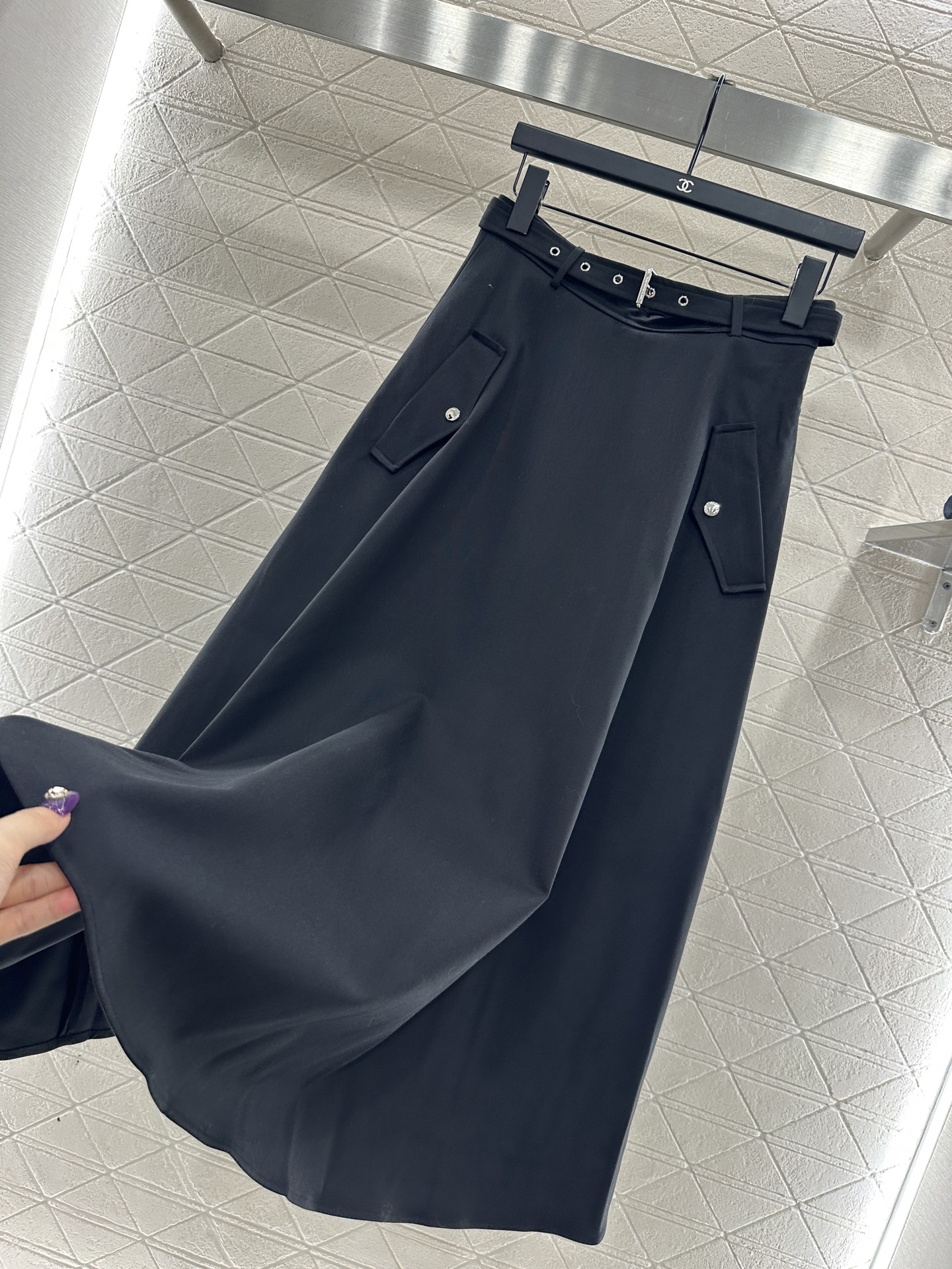 ♥Dio*♥2025新品上架 连帽风衣外套半裙套装定制YB进口风衣材质，挺括有型，质感高级，微A风衣外套