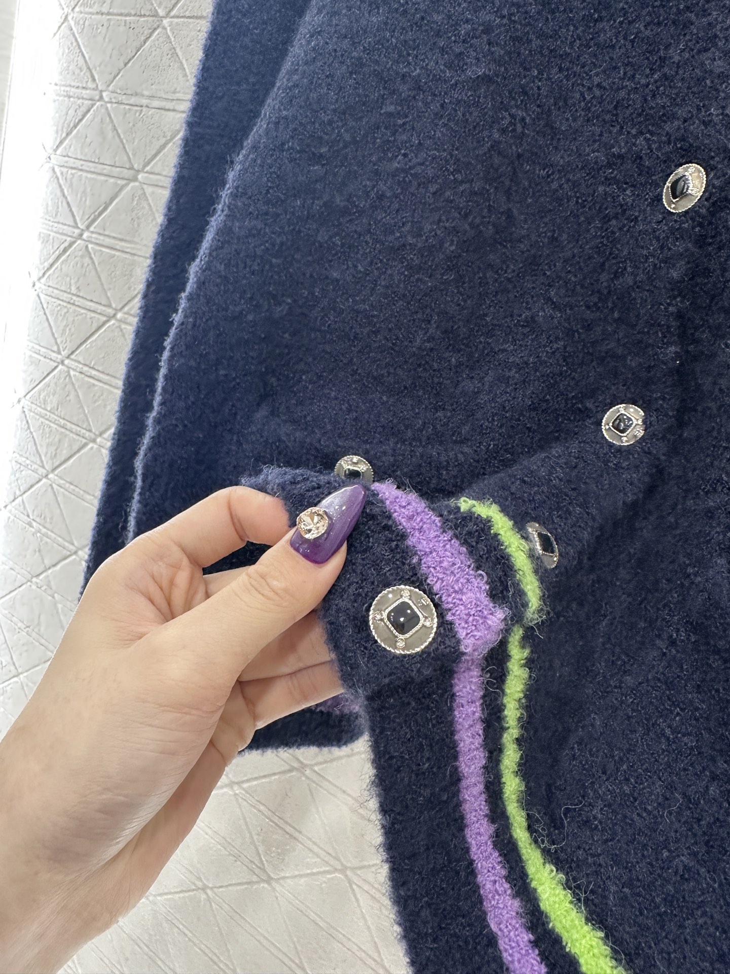 ♥Chane*♥2025新品上架 软糯圆领针织开衫25coco滑雪🎿系列#定制YB羊绒纱线织造，密度细针