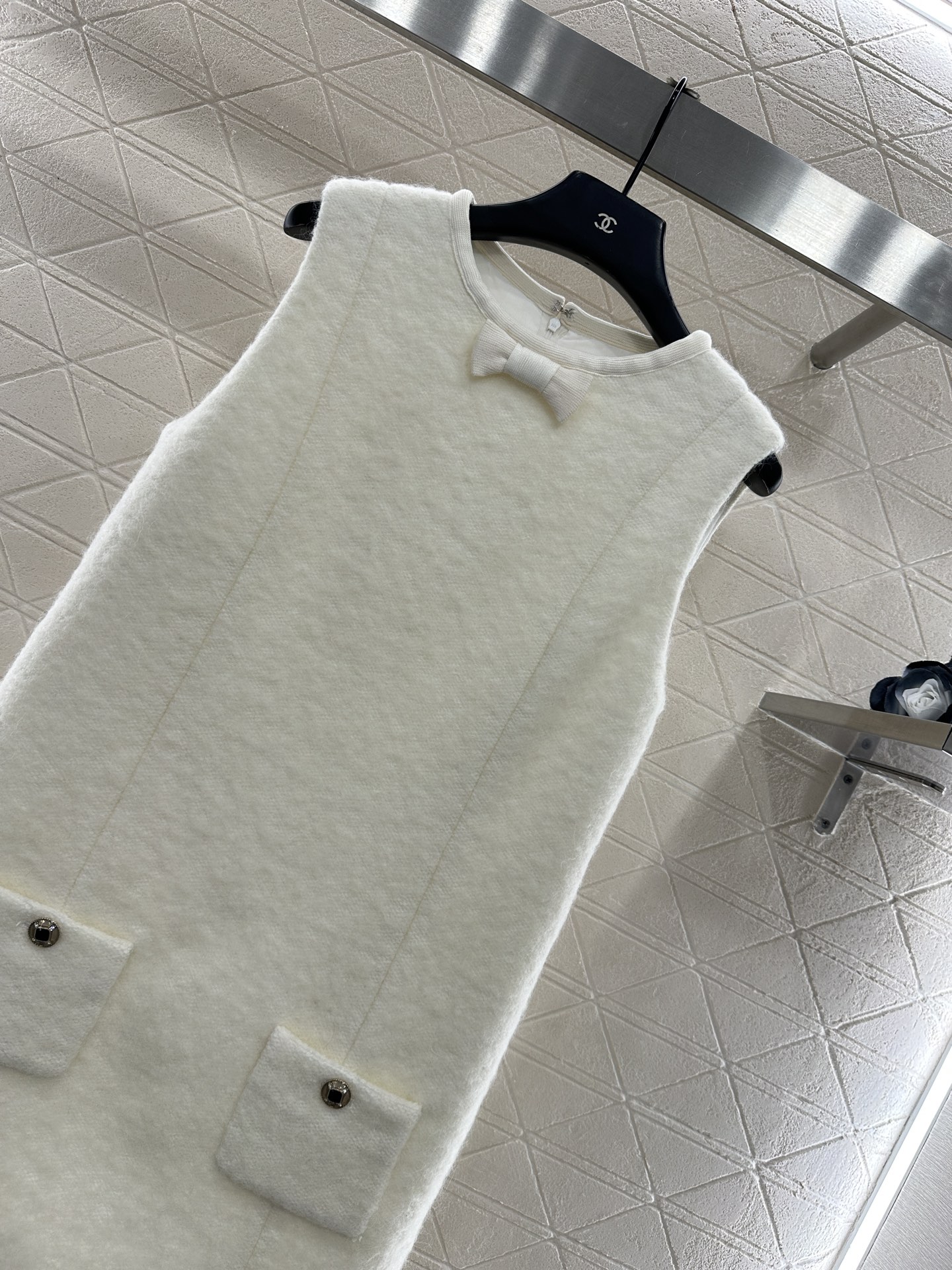 ♥Chane*♥2025新品上架 圆领洋装连衣裙25coco滑雪🎿系列#定制YB进口羊毛呢材质，质感高级