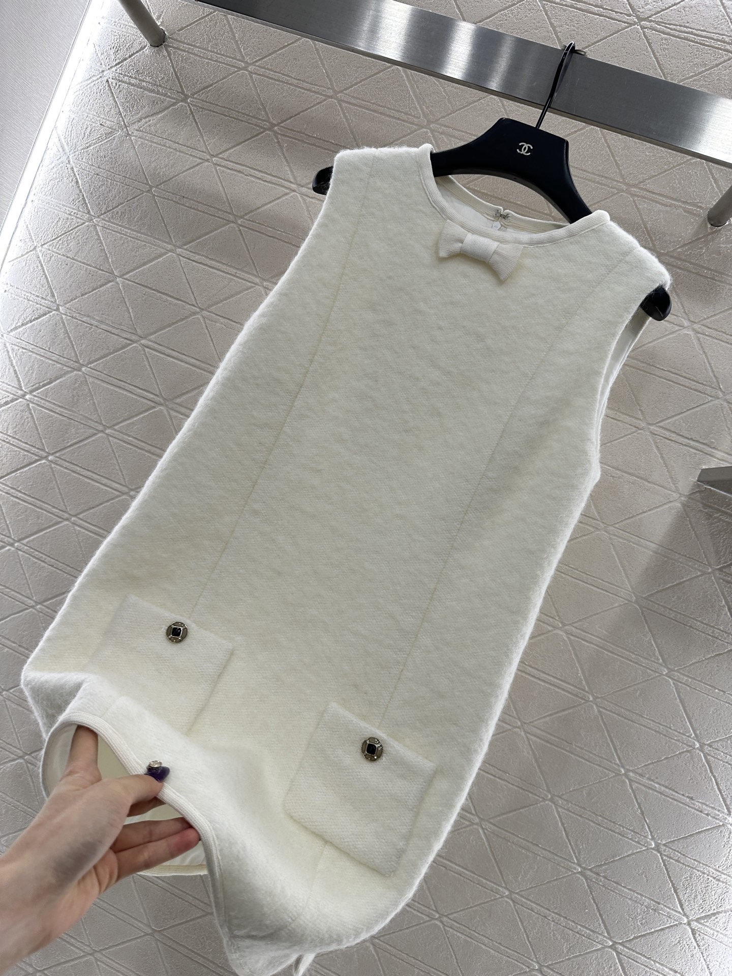 ♥Chane*♥2025新品上架 圆领洋装连衣裙25coco滑雪🎿系列#定制YB进口羊毛呢材质，质感高级