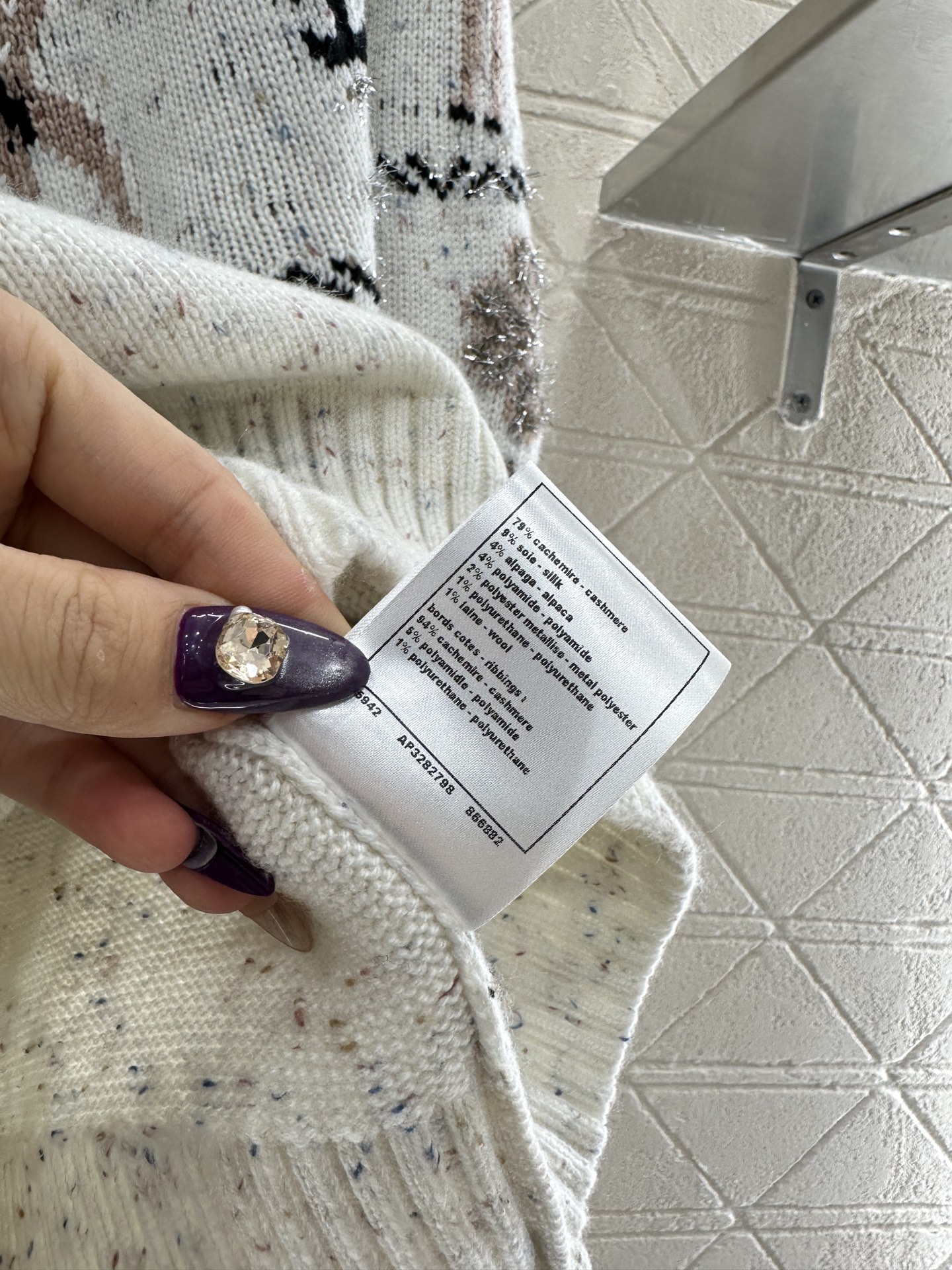 ♥Chane*♥2025新品上架 重工钩花圆领套头毛衣25coco圣诞🧑‍🎄滑雪🎿系列#定制YB羊绒针织