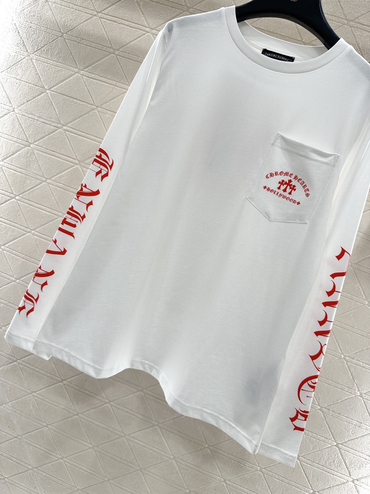 ♥Chrome hear*♥2025新品上架 字母印花长袖上衣定制YB斜纹全棉材质，质感舒适，弹力十足，