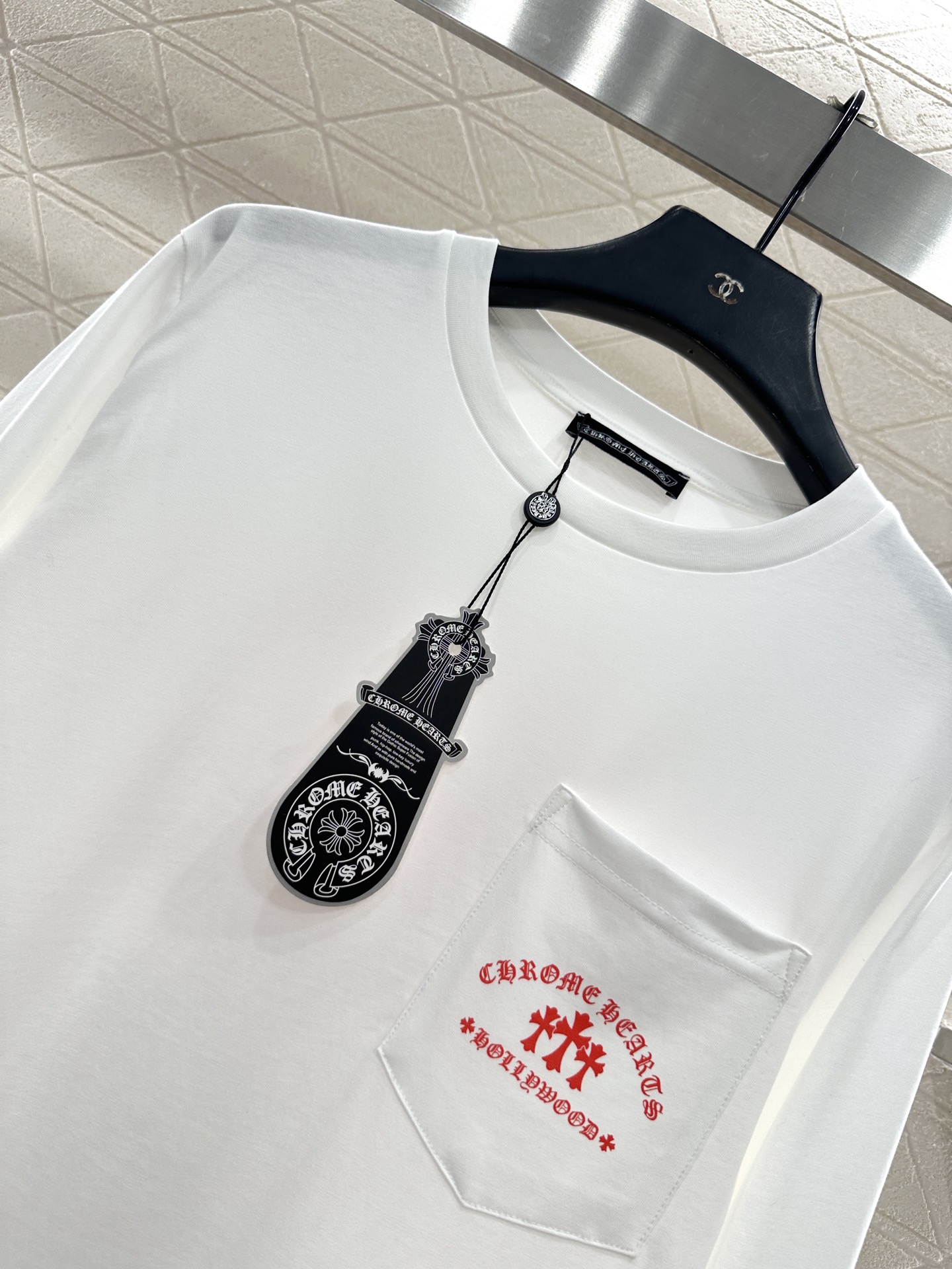 ♥Chrome hear*♥2025新品上架 字母印花长袖上衣定制YB斜纹全棉材质，质感舒适，弹力十足，