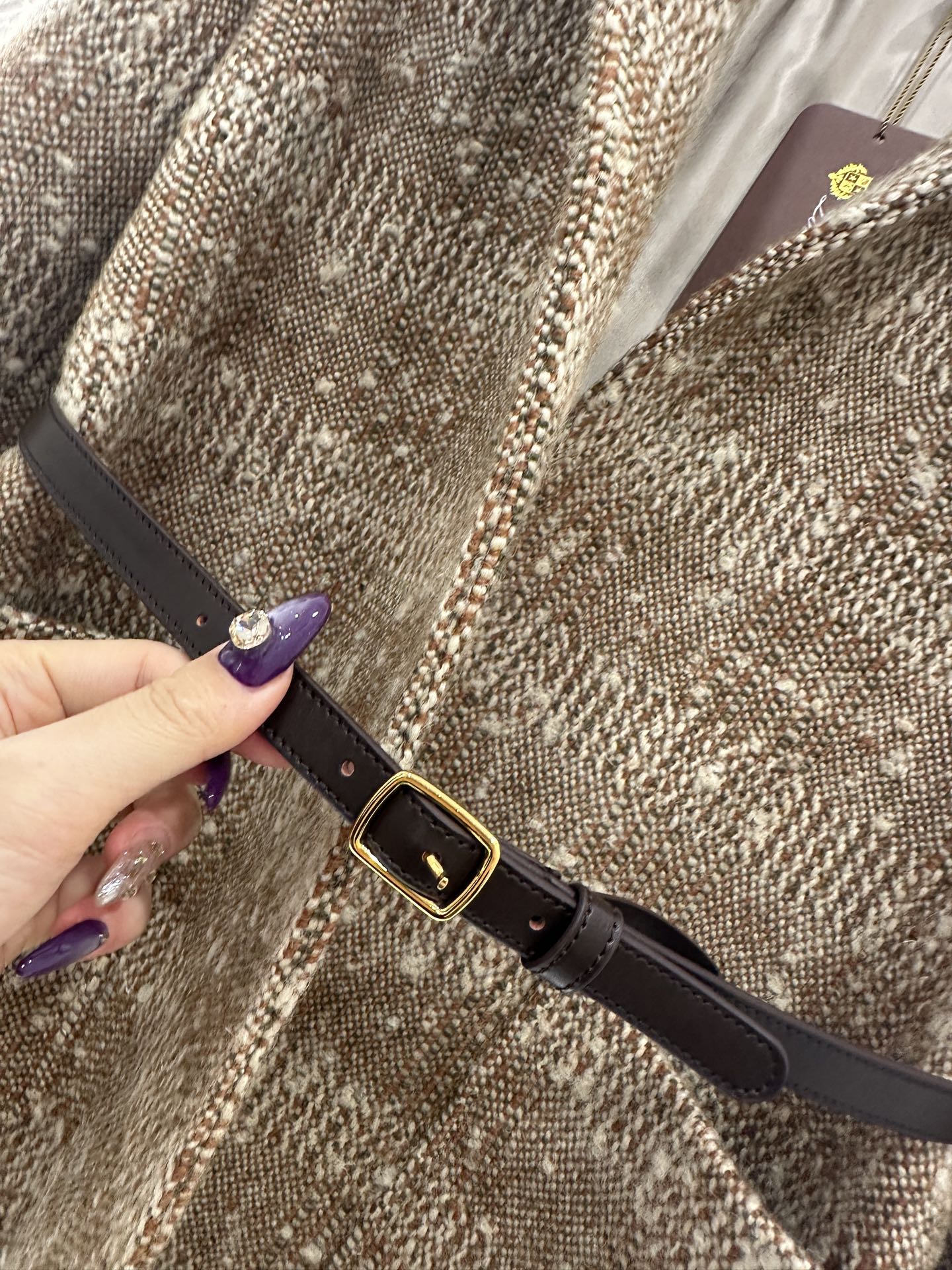 ♥Loro Plan*♥2025新品上架 翻领腰带西装外套定制YB进口丝毛材质，工艺处理，颗粒感十足，保