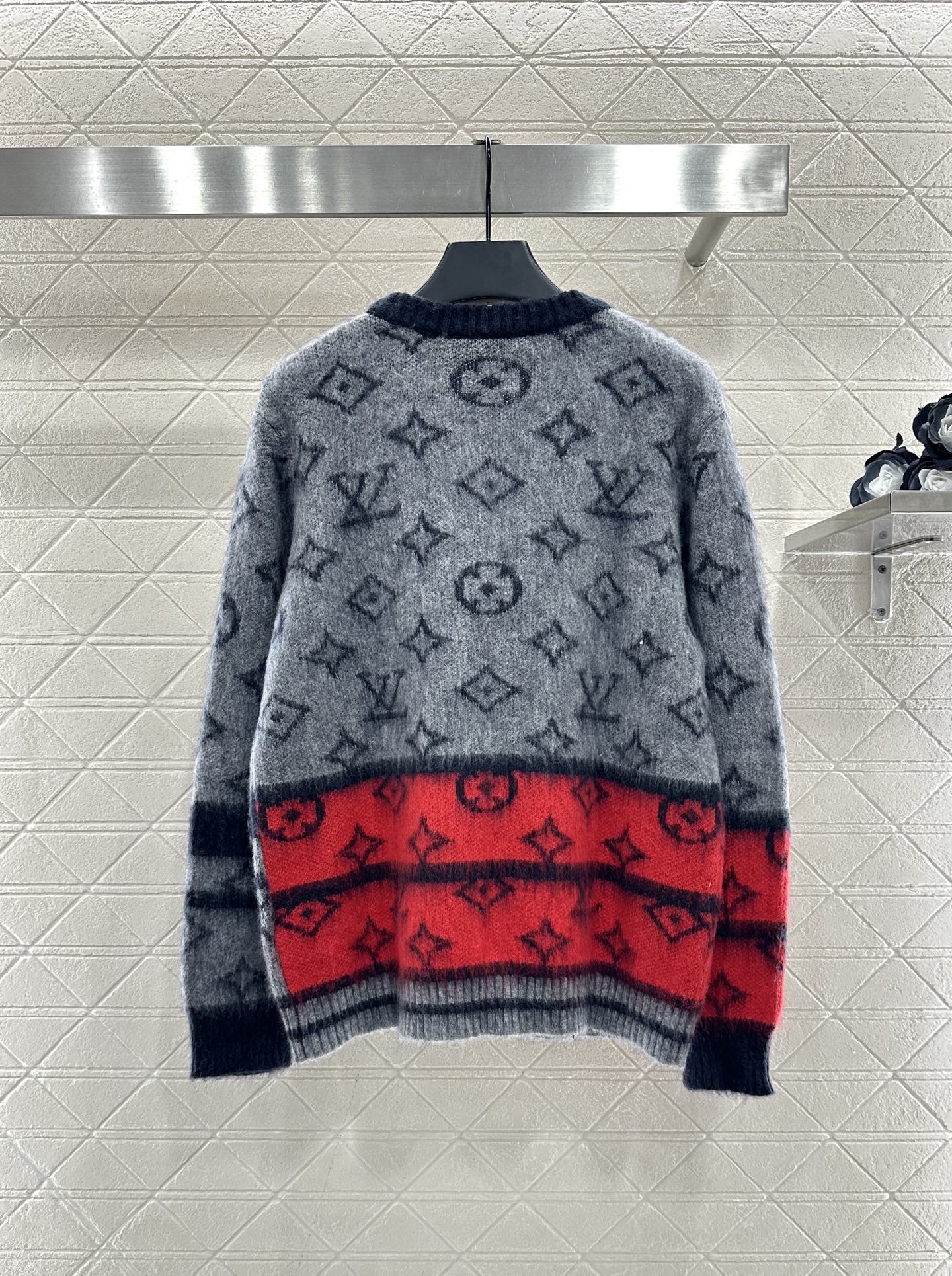 ♥Louis vuitto*♥2025新品上架 提花撞色羊毛开衫定制YB羊毛纱线织造，质感高级，穿搭舒适