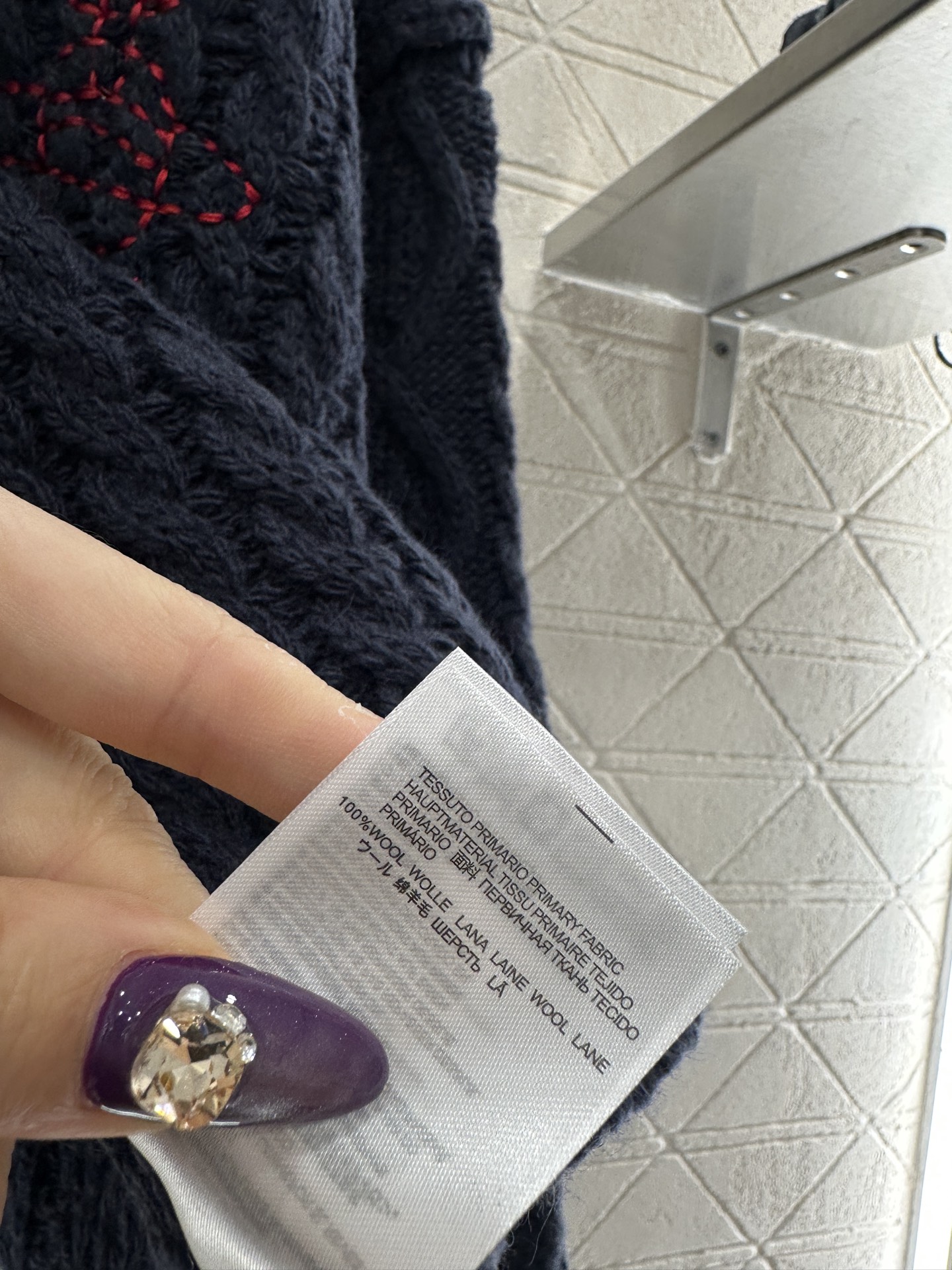 ♥West vivienn*♥2025新品上架 翻领刺绣针织外套定制YB羊毛纱线织造，舒适保暖，质感上乘