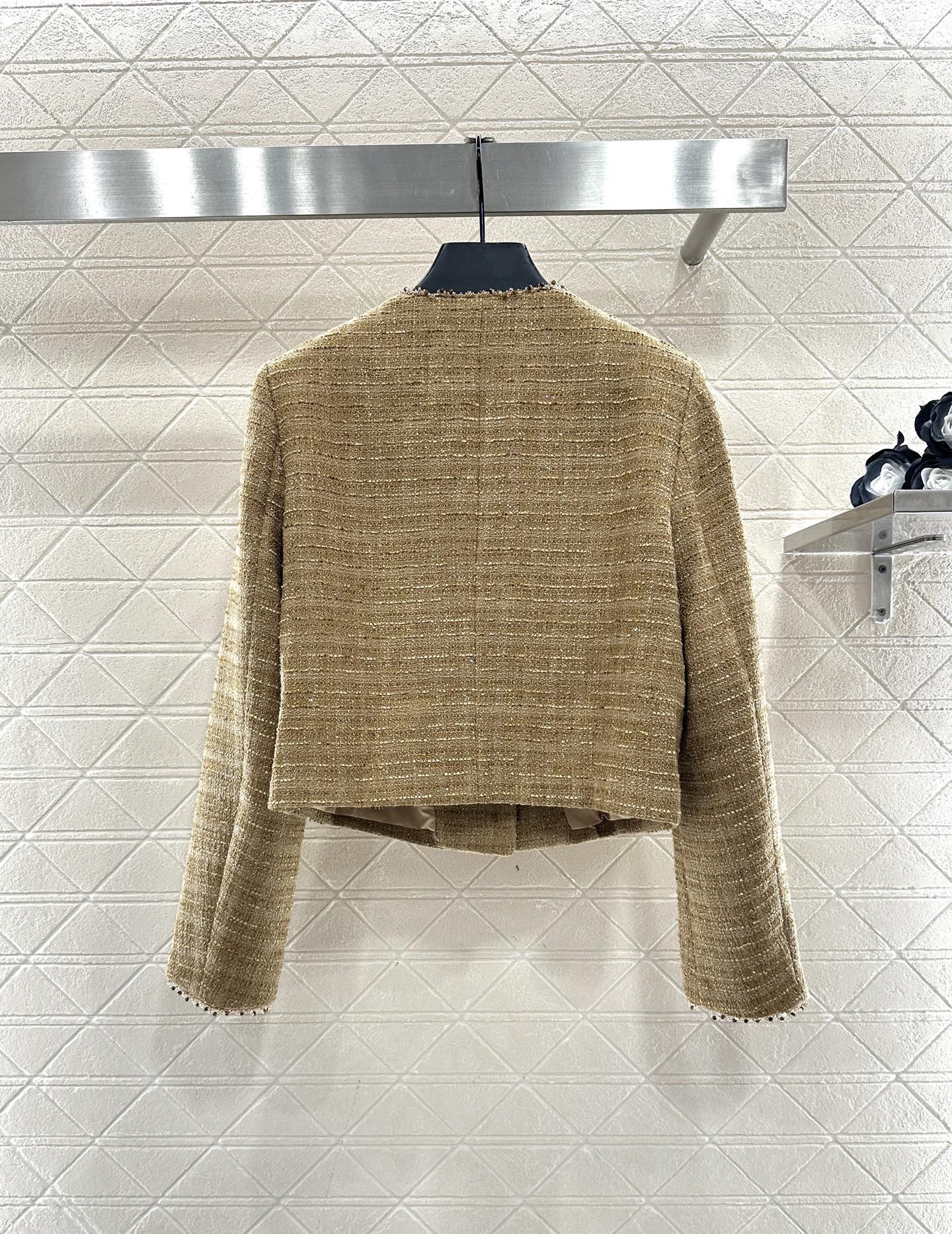 ♥Chane*♥2025新品上架 圆领编织洋装半裙套装定制YB进口粗纺毛呢材质，质感高级，品相十足，圆领