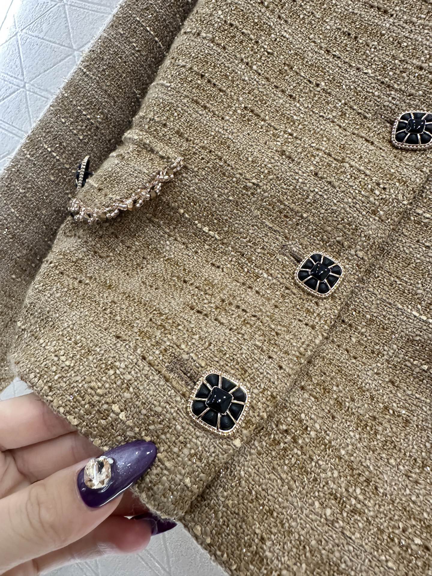 ♥Chane*♥2025新品上架 圆领编织洋装半裙套装定制YB进口粗纺毛呢材质，质感高级，品相十足，圆领