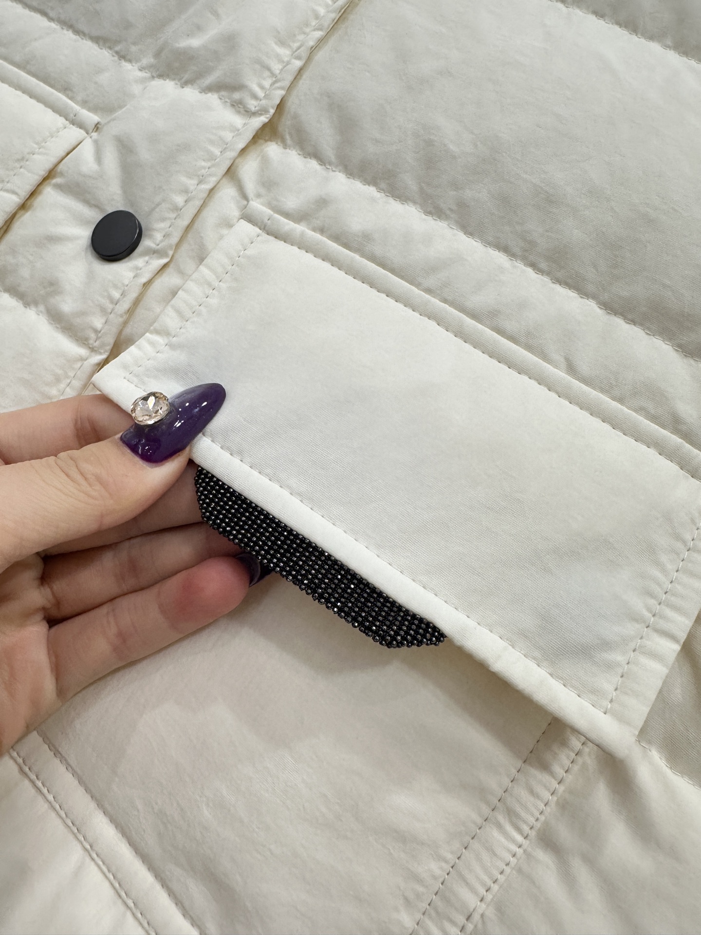 ♥BC*♥2025新品上架 针织拼接翻领羽绒外套定制YB进口防风防水尼龙材质，其工艺还原升级材质，提升秋