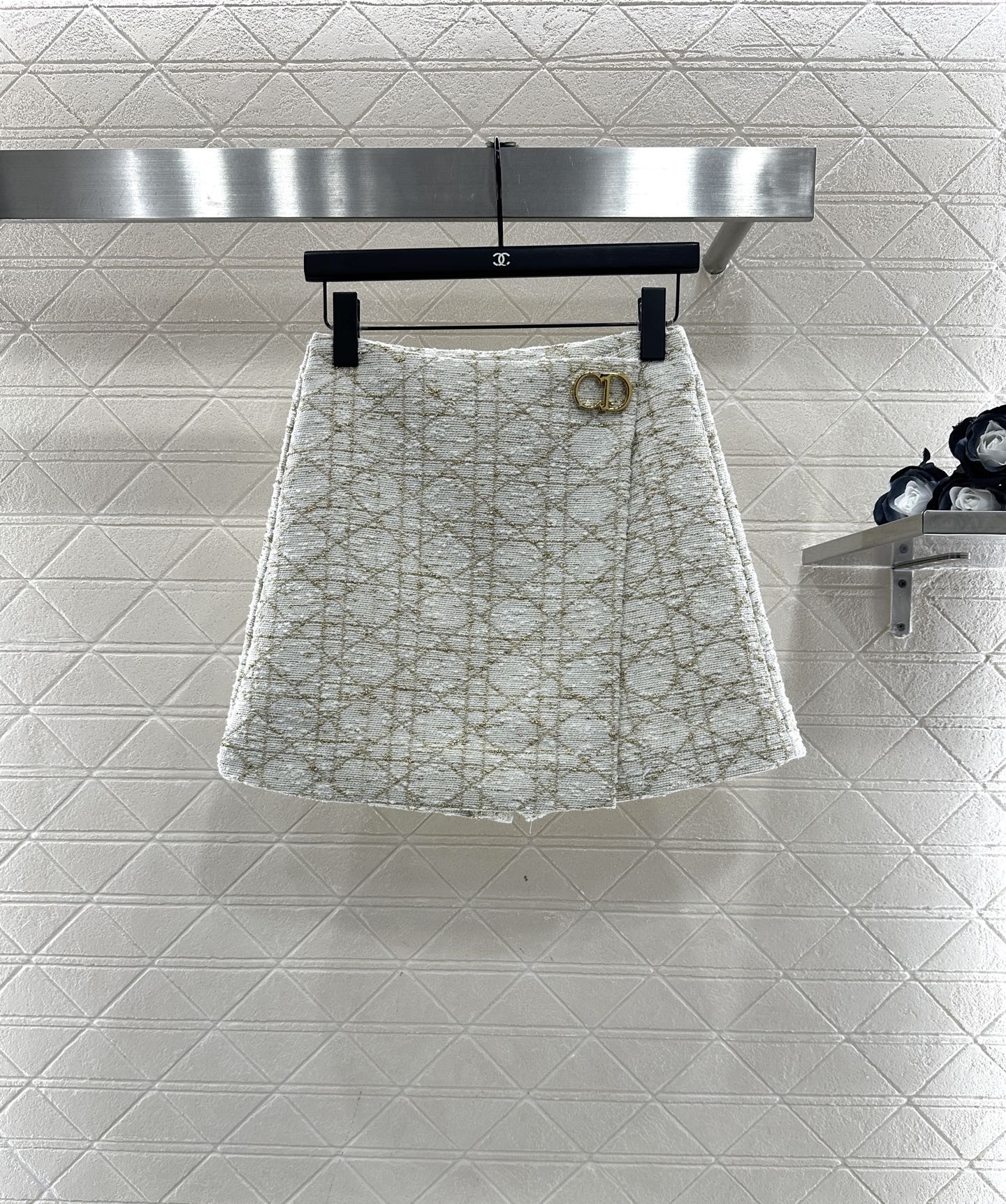 ♥Dio*♥2025新品上架 藤格纹提花外套裙裤套装定制YB进口提花材质，质感高级，品相十足，圆领廓形外