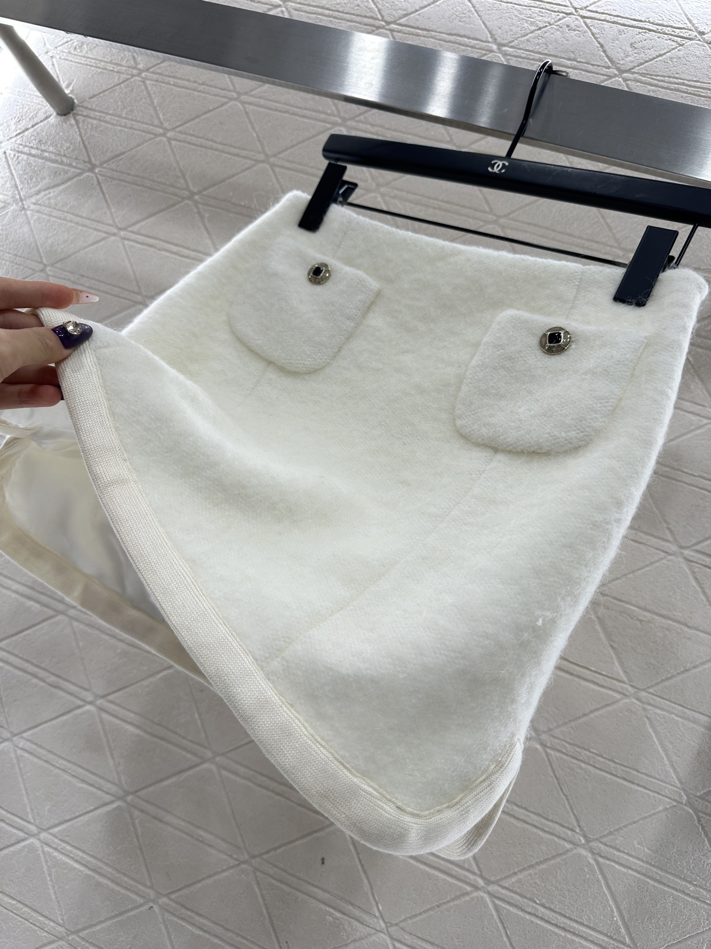 ♥Chane*♥2025新品上架 圆领毛呢洋装外套短裙套装25coco滑雪🎿系列#定制YB进口羊毛呢材质