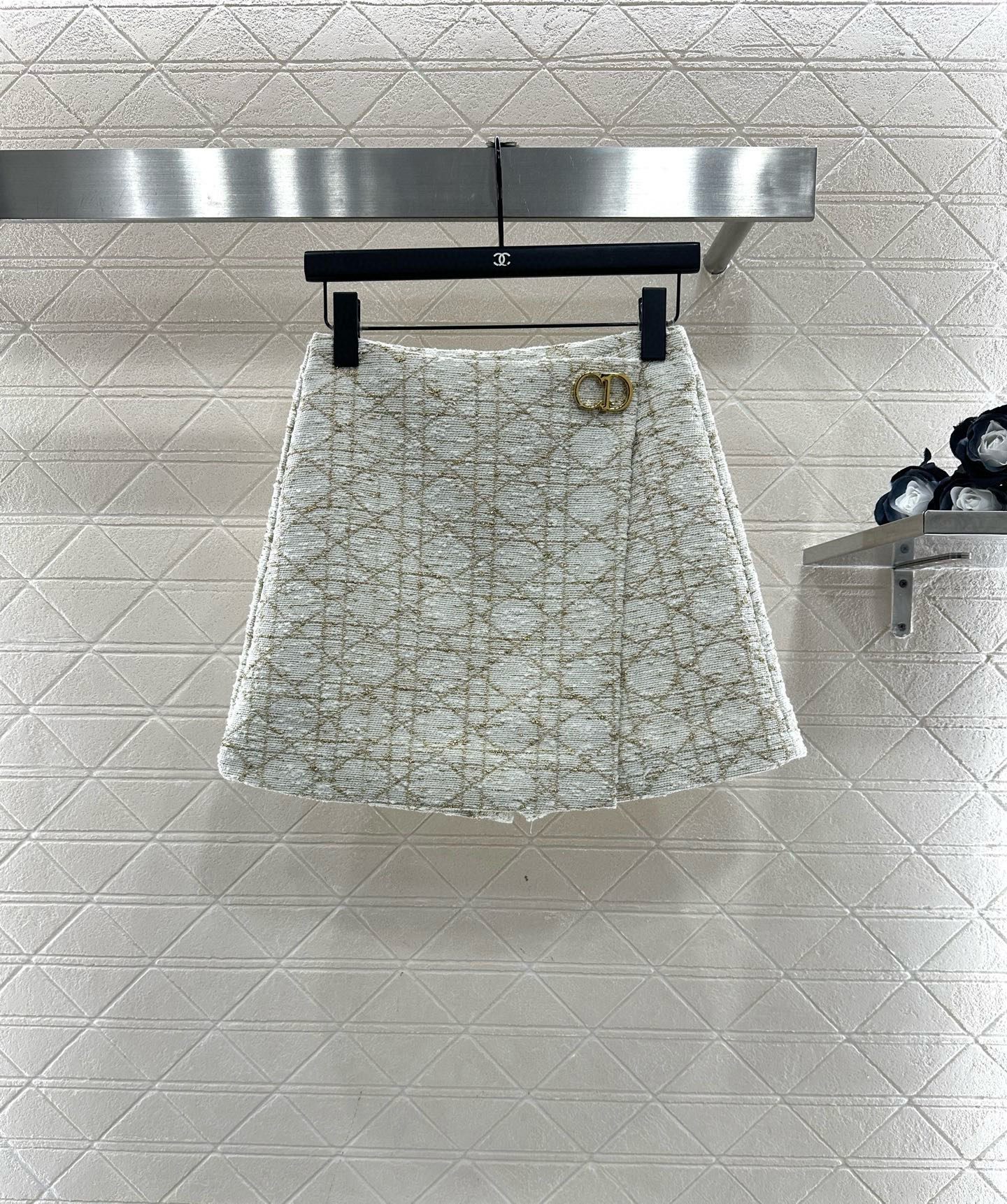 ♥Dio*♥2025新品上架 藤格纹提花外套裙裤套装定制YB进口提花材质，质感高级，品相十足，圆领廓形外