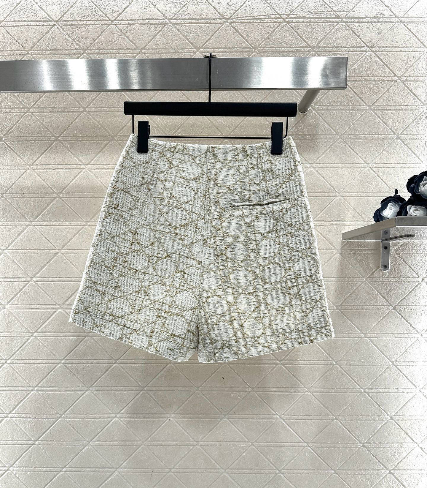 ♥Dio*♥2025新品上架 藤格纹提花外套裙裤套装定制YB进口提花材质，质感高级，品相十足，圆领廓形外