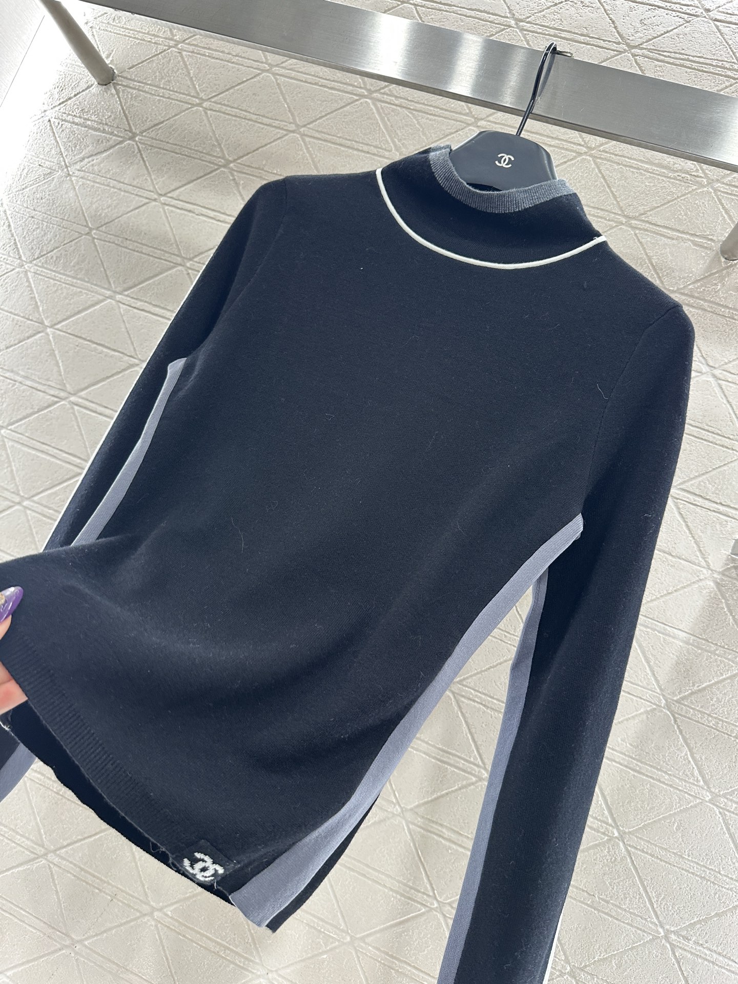 ♥Chane*♥2025新品上架 小高领针织套头毛衣25coco滑雪🎿系列#定制YB羊毛纱线织造，质感细