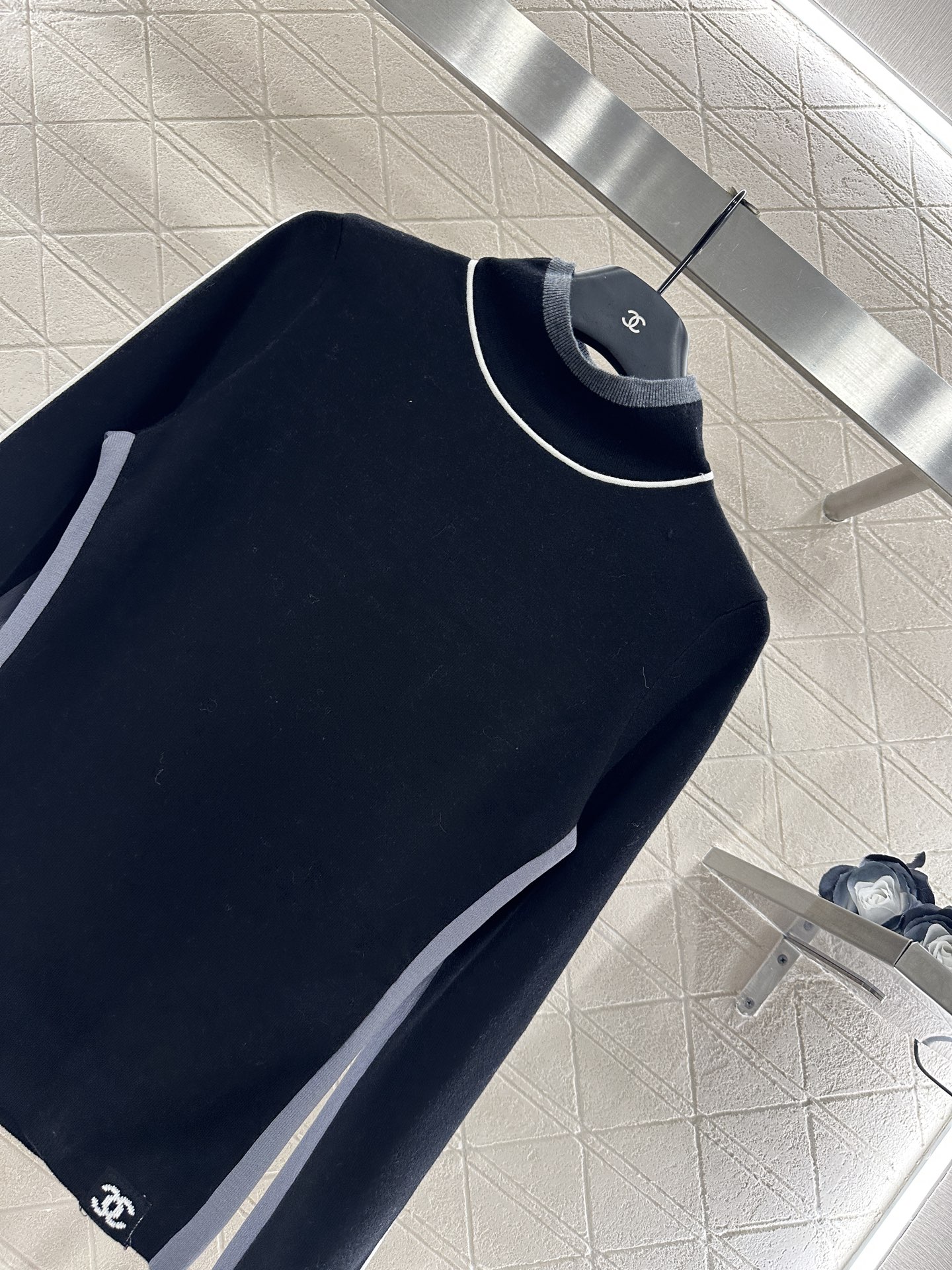 ♥Chane*♥2025新品上架 小高领针织套头毛衣25coco滑雪🎿系列#定制YB羊毛纱线织造，质感细