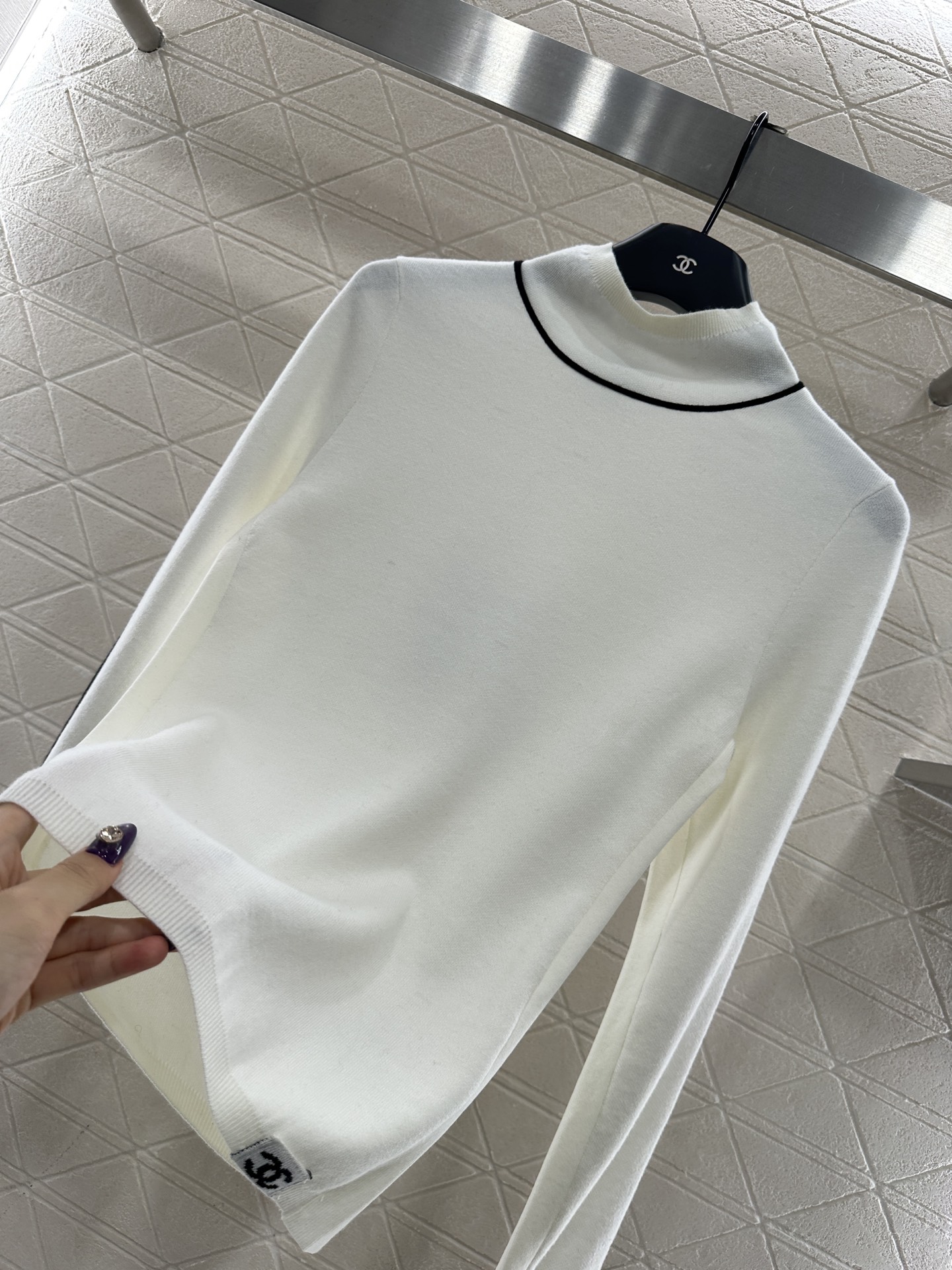 ♥Chane*♥2025新品上架 小高领针织套头毛衣25coco滑雪🎿系列#定制YB羊毛纱线织造，质感细