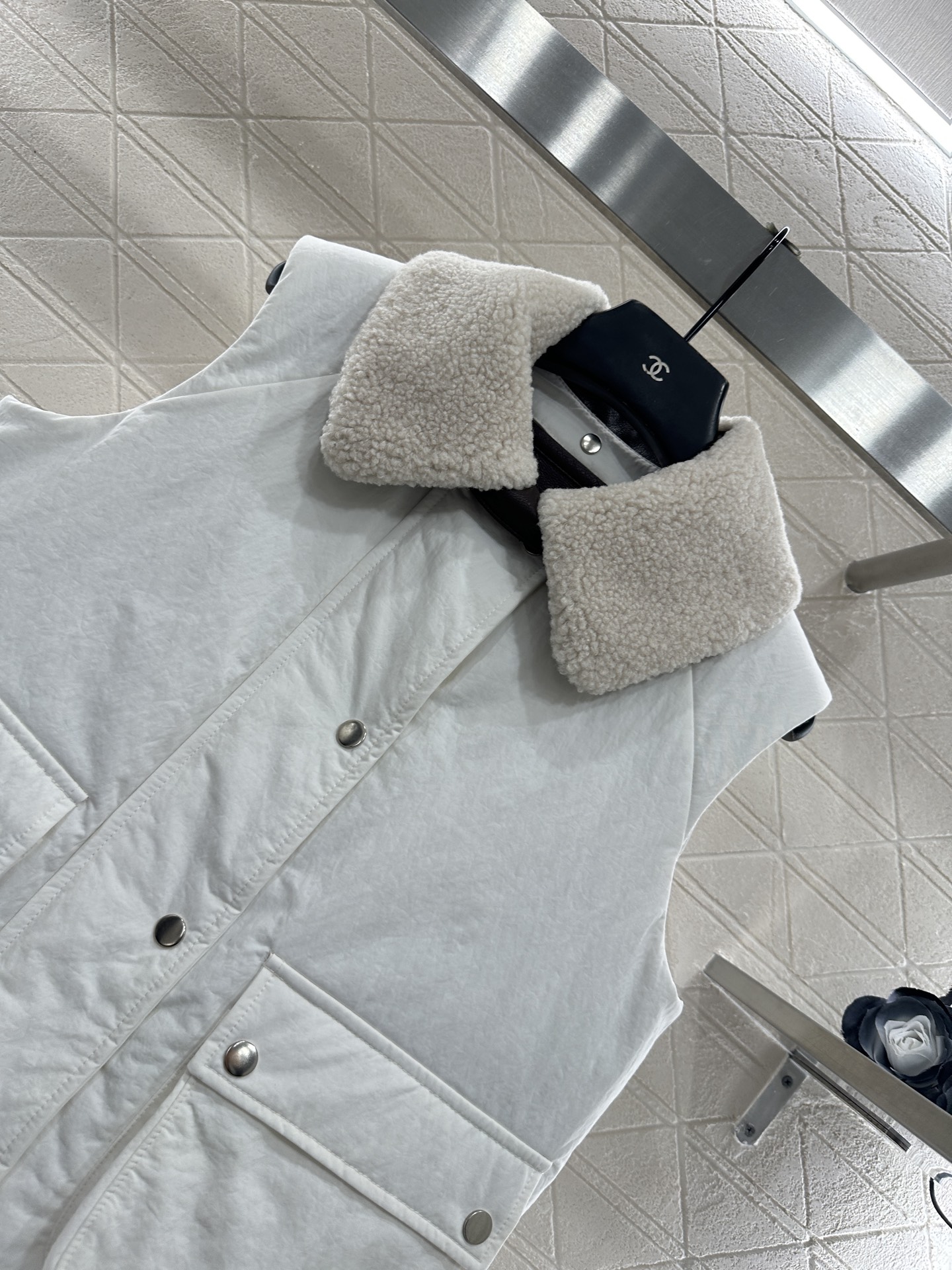 ♥Loew*♥2025新品上架 泰迪绒两件套棉服马甲定制YB泰迪羊毛绒➕防水尼龙材质，质感高级，穿搭有型