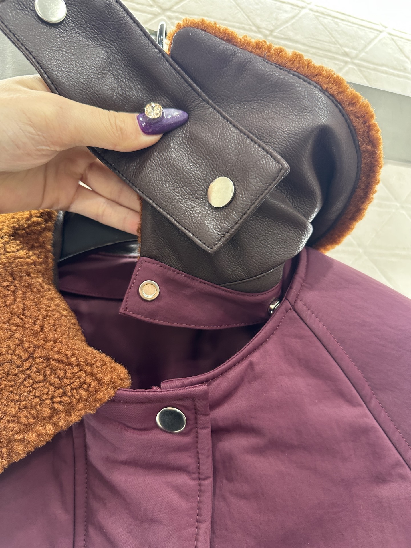 ♥Loew*♥2025新品上架 泰迪绒两件套棉服外套定制YB泰迪羊毛绒➕防水尼龙材质，质感高级，穿搭有型