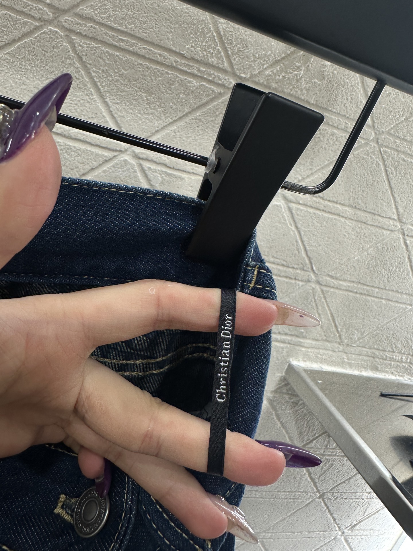 ♥Dio*♥2025新品上架 解构阔腿牛仔长裤定制YB斜纹棉牛仔材质，质感挺括，穿搭有型，阔腿长裤版型，