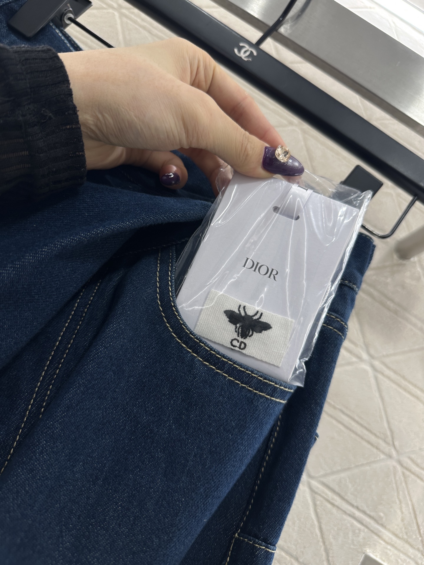 ♥Dio*♥2025新品上架 解构阔腿牛仔长裤定制YB斜纹棉牛仔材质，质感挺括，穿搭有型，阔腿长裤版型，