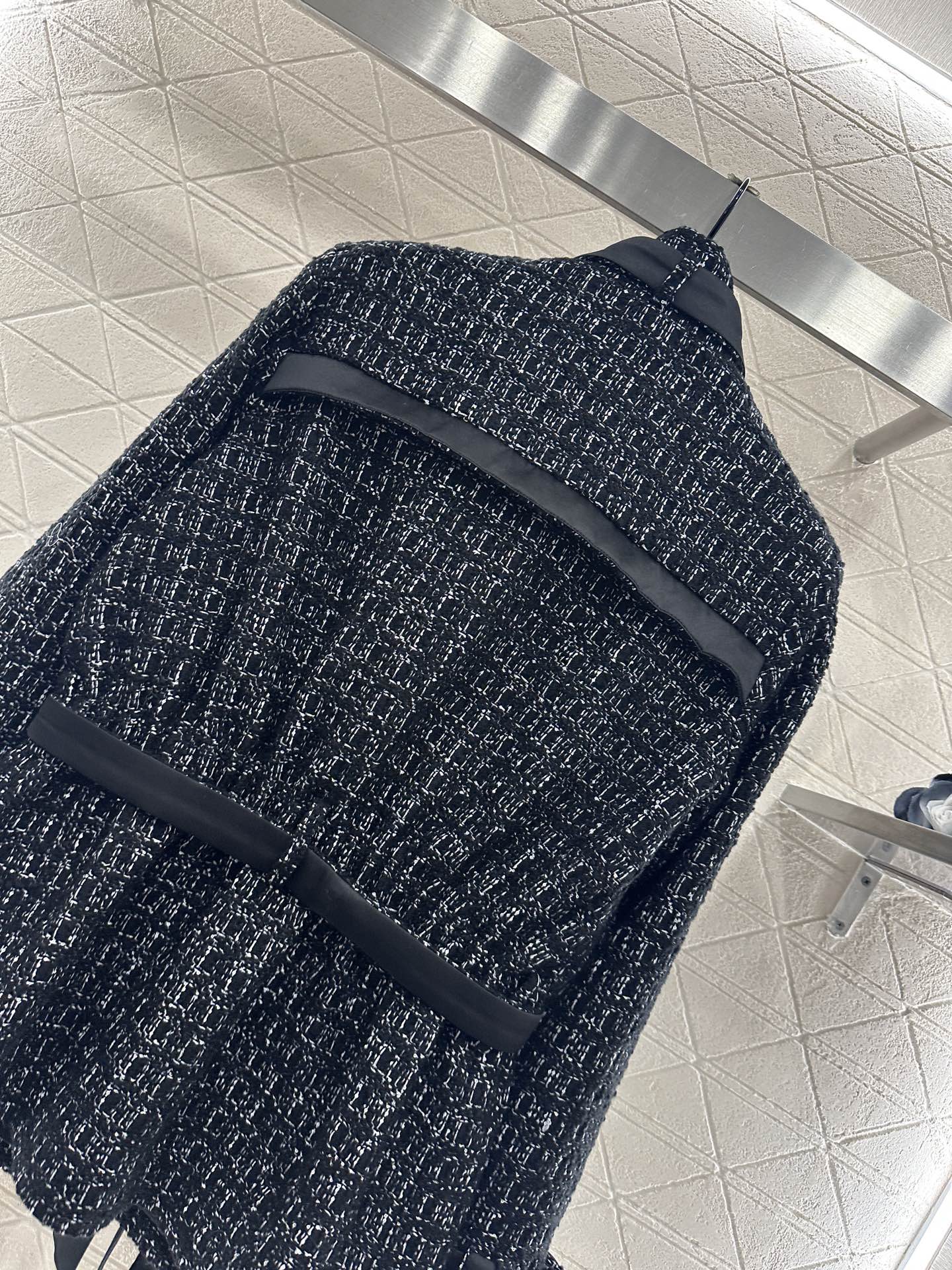 ♥Chane*♥2025新品上架 洋装捆边蝴蝶结丝带外套定制YB进口粗纺羊毛呢材质，质感高级，品相十足，