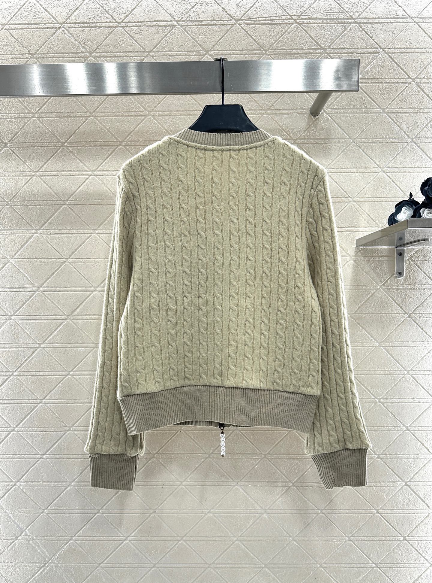 ♥Loew*♥2025新品上架 圆领麻花针织上衣长裤套装定制YB进口材质，细腻柔软，弹力十足，精致圆领开