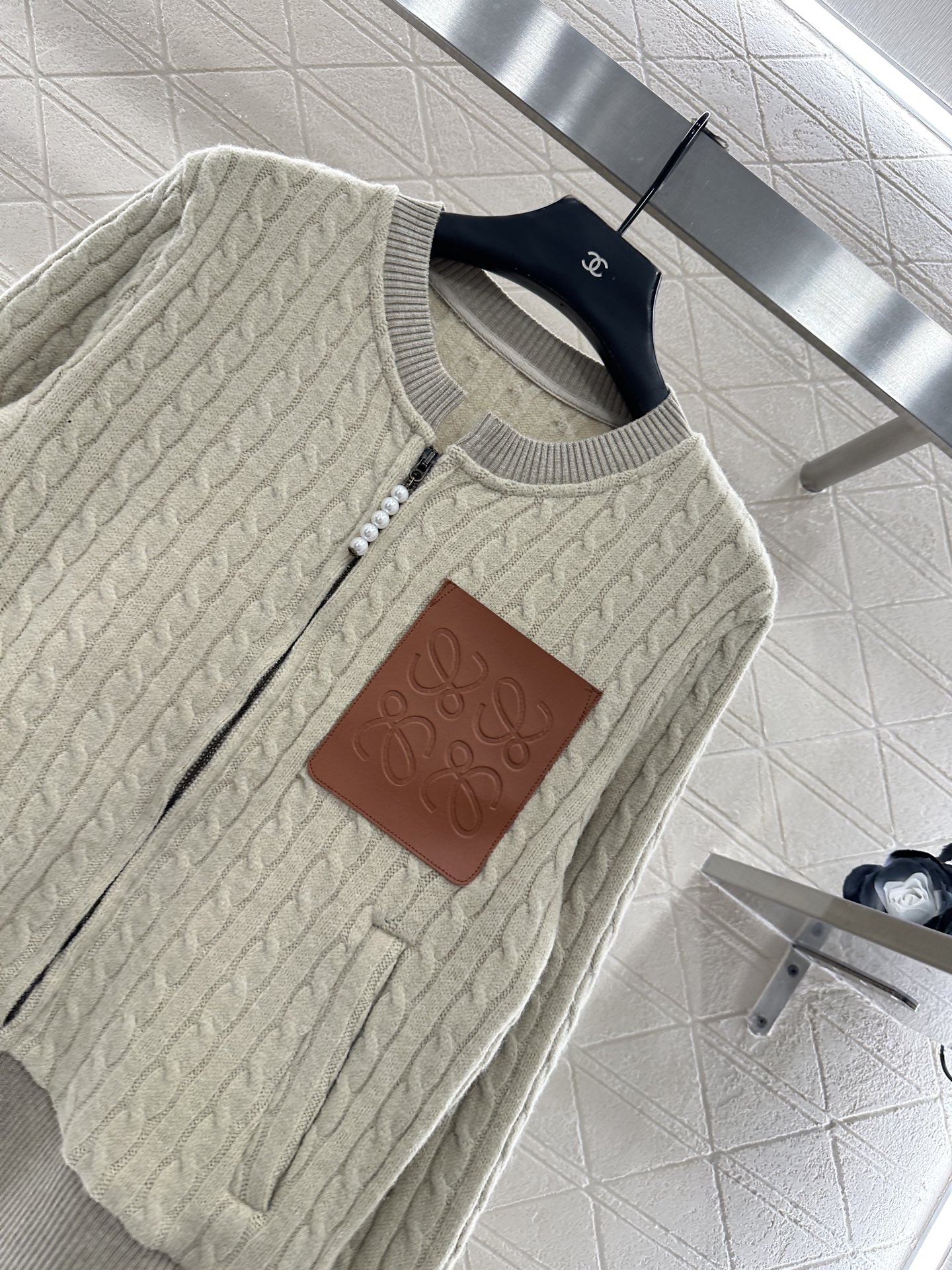 ♥Loew*♥2025新品上架 圆领麻花针织上衣长裤套装定制YB进口材质，细腻柔软，弹力十足，精致圆领开