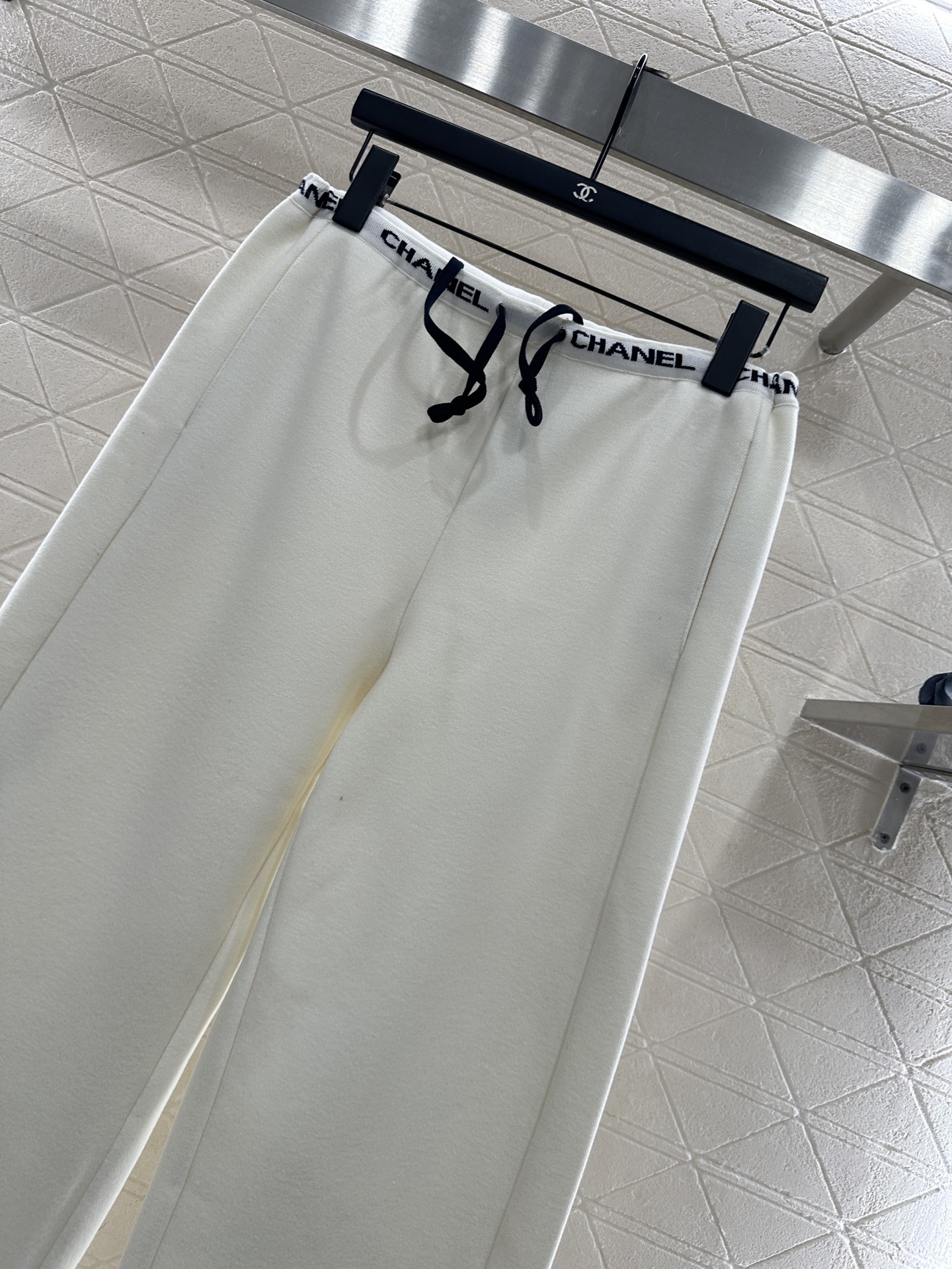 ♥Chane*♥2025新品上架 加绒织带阔腿弯刀长裤定制YB进口羊毛混纺材质，质感高级，加绒厚度，分量