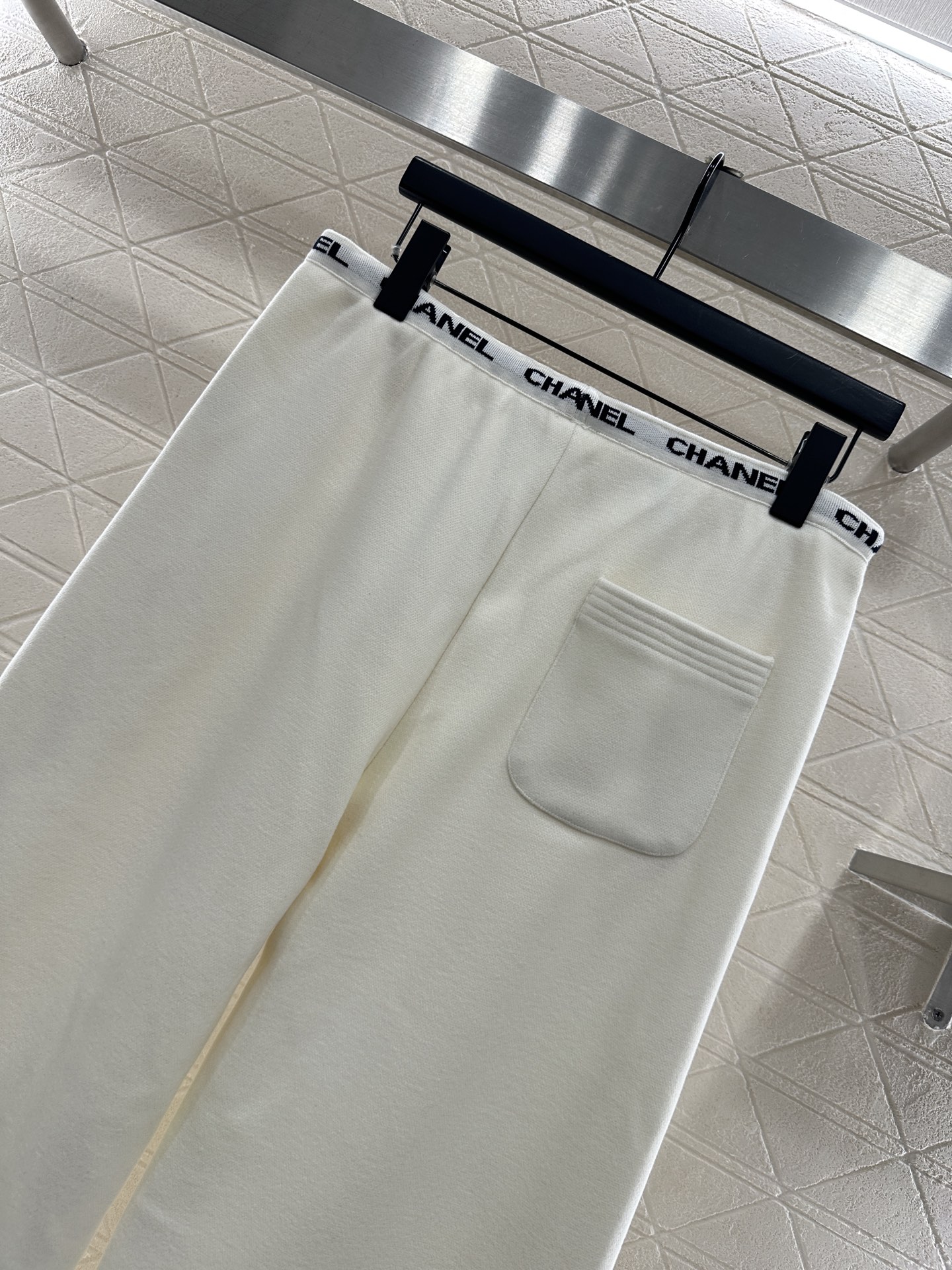 ♥Chane*♥2025新品上架 加绒织带阔腿弯刀长裤定制YB进口羊毛混纺材质，质感高级，加绒厚度，分量