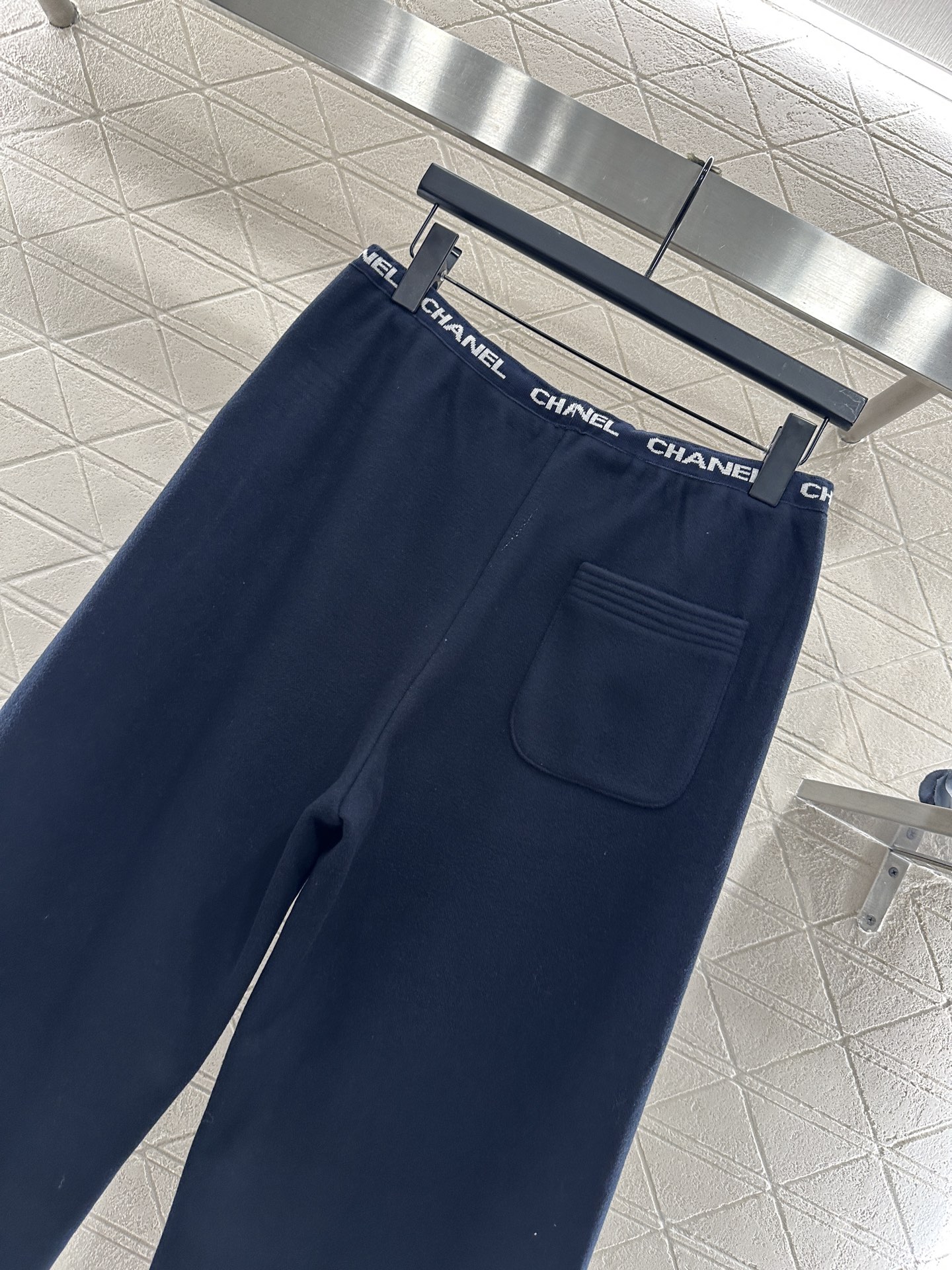 ♥Chane*♥2025新品上架 加绒织带阔腿弯刀长裤定制YB进口羊毛混纺材质，质感高级，加绒厚度，分量