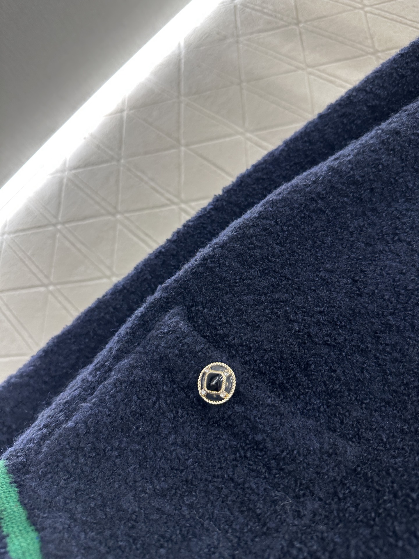 ♥Chane*♥2025新品上架 撞色条纹翻领针织上衣25coco滑雪🎿系列#定制YB羊绒纱线织造，工艺