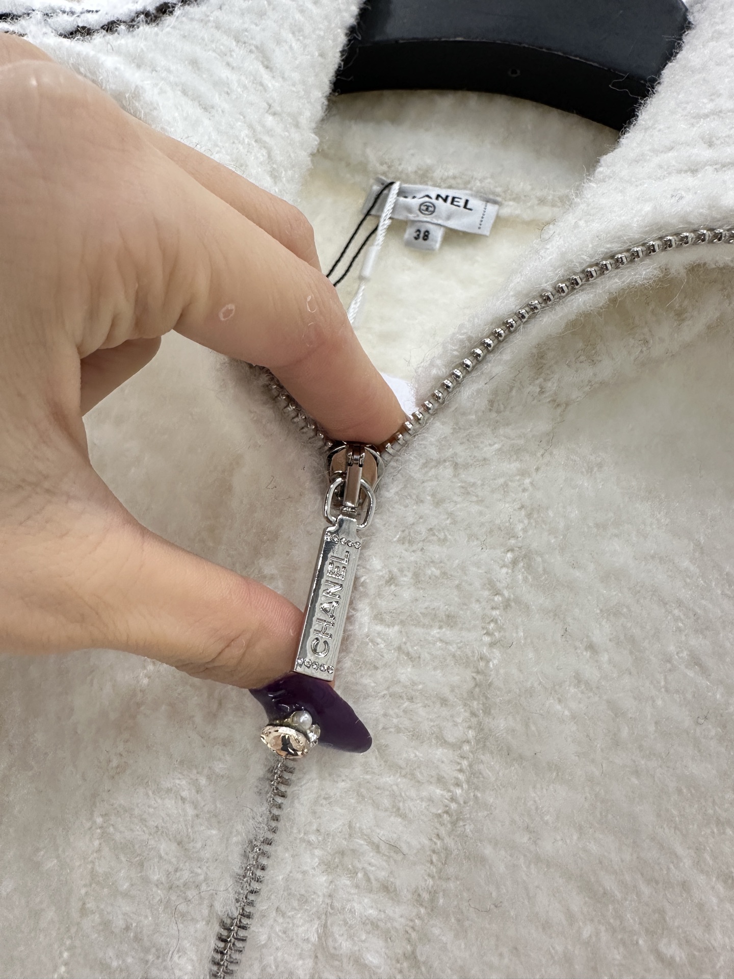 ♥Chane*♥2025新品上架 撞色条纹翻领针织上衣25coco滑雪🎿系列#定制YB羊绒纱线织造，工艺