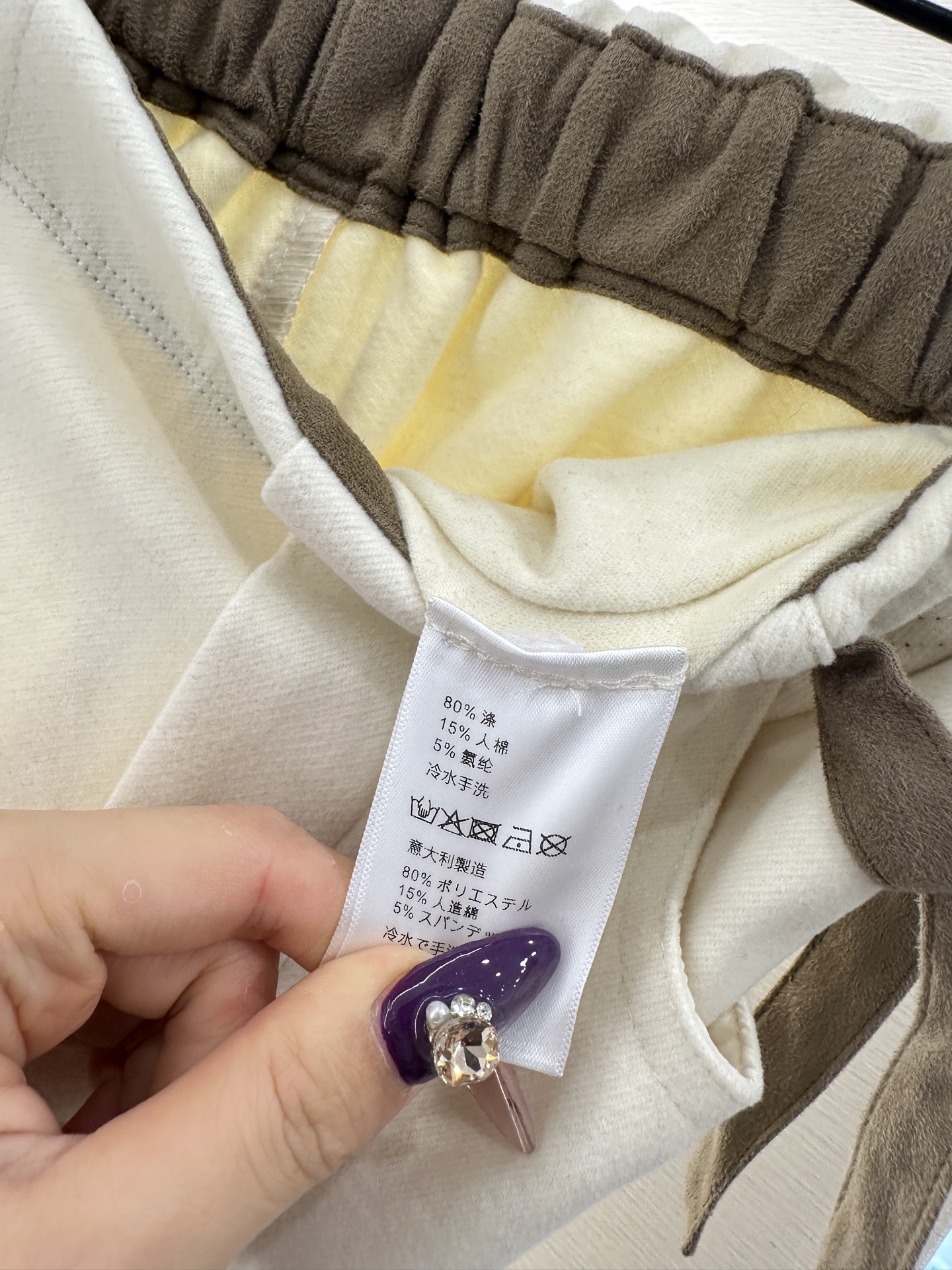 ♥Loew*♥2025新品上架 侧腰带扣抽绳直筒长裤定制YB进口人棉材质，面料柔挺舒适，垂顺有型，高腰抽