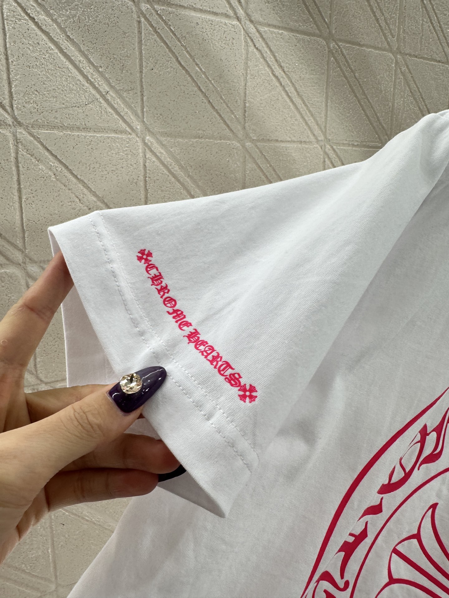 ♥Chrome hear*♥2025新品上架 字母印花短袖𝑇𝑒𝑒定制YB斜纹全棉材质，质感舒适，弹力十足