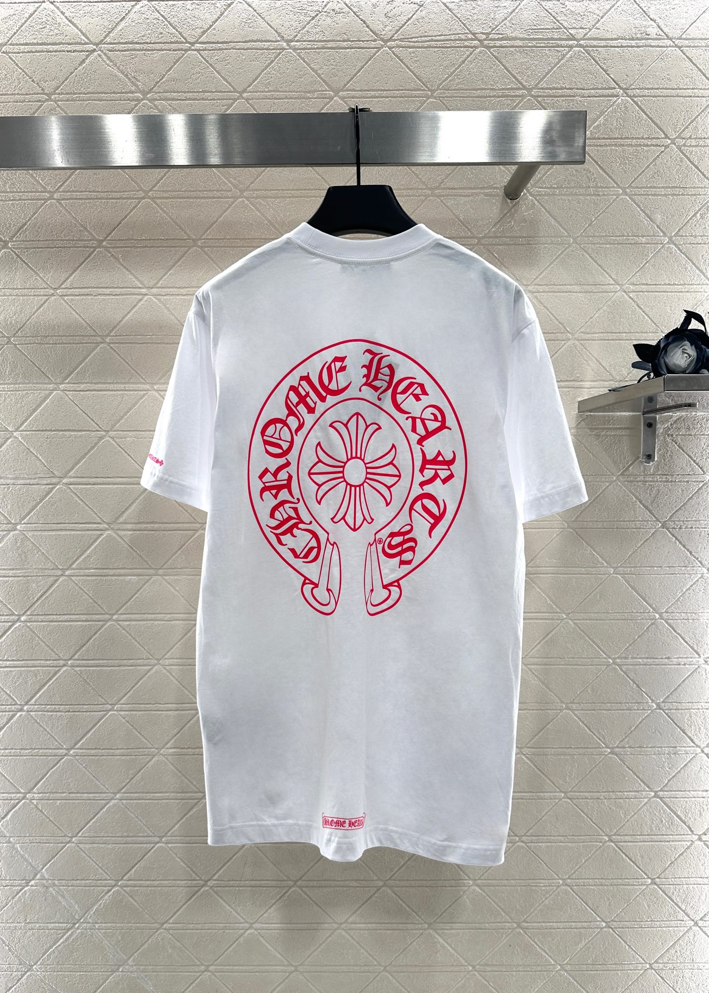 ♥Chrome hear*♥2025新品上架 字母印花短袖𝑇𝑒𝑒定制YB斜纹全棉材质，质感舒适，弹力十足