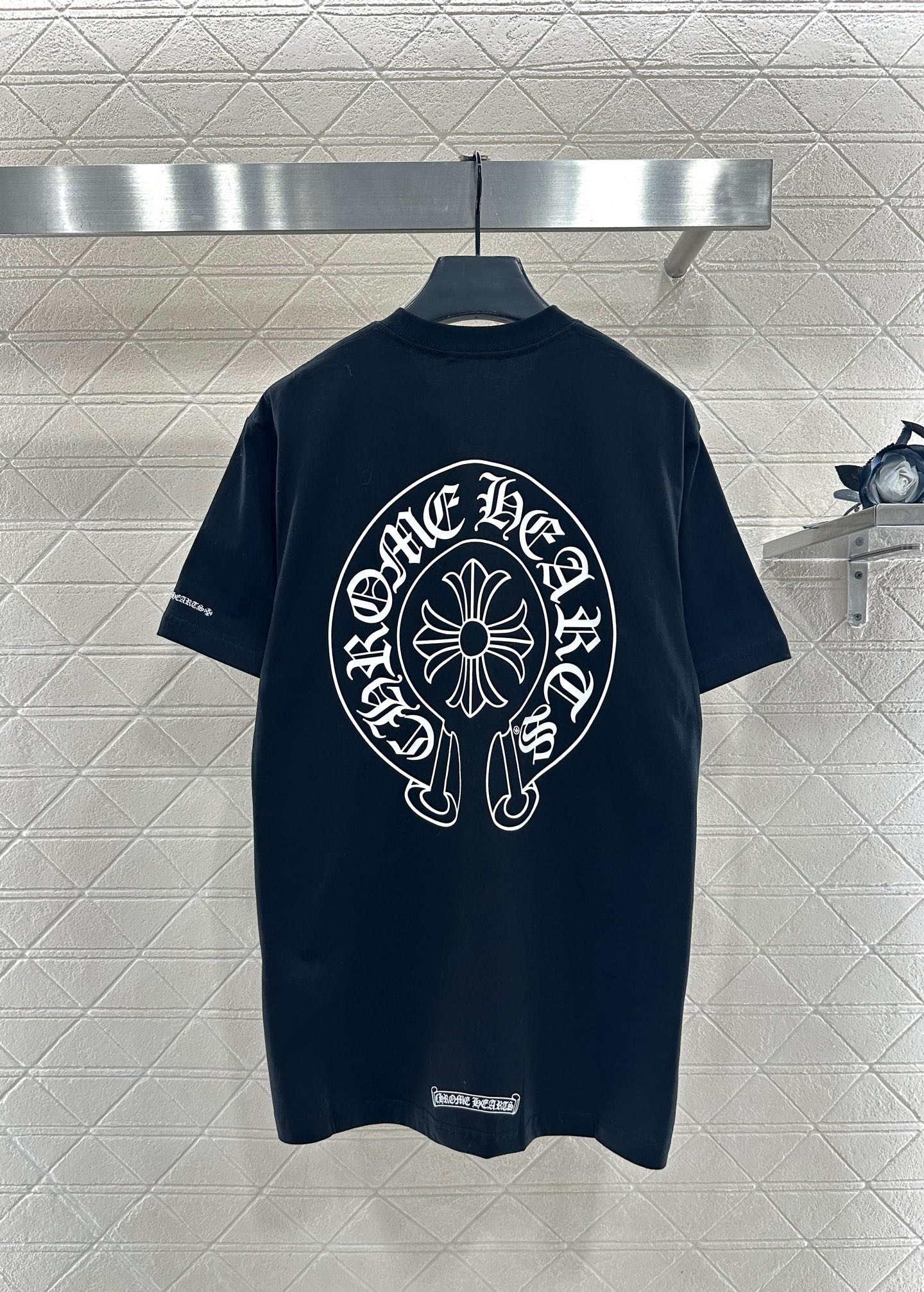 ♥Chrome hear*♥2025新品上架 字母印花短袖𝑇𝑒𝑒定制YB斜纹全棉材质，质感舒适，弹力十足