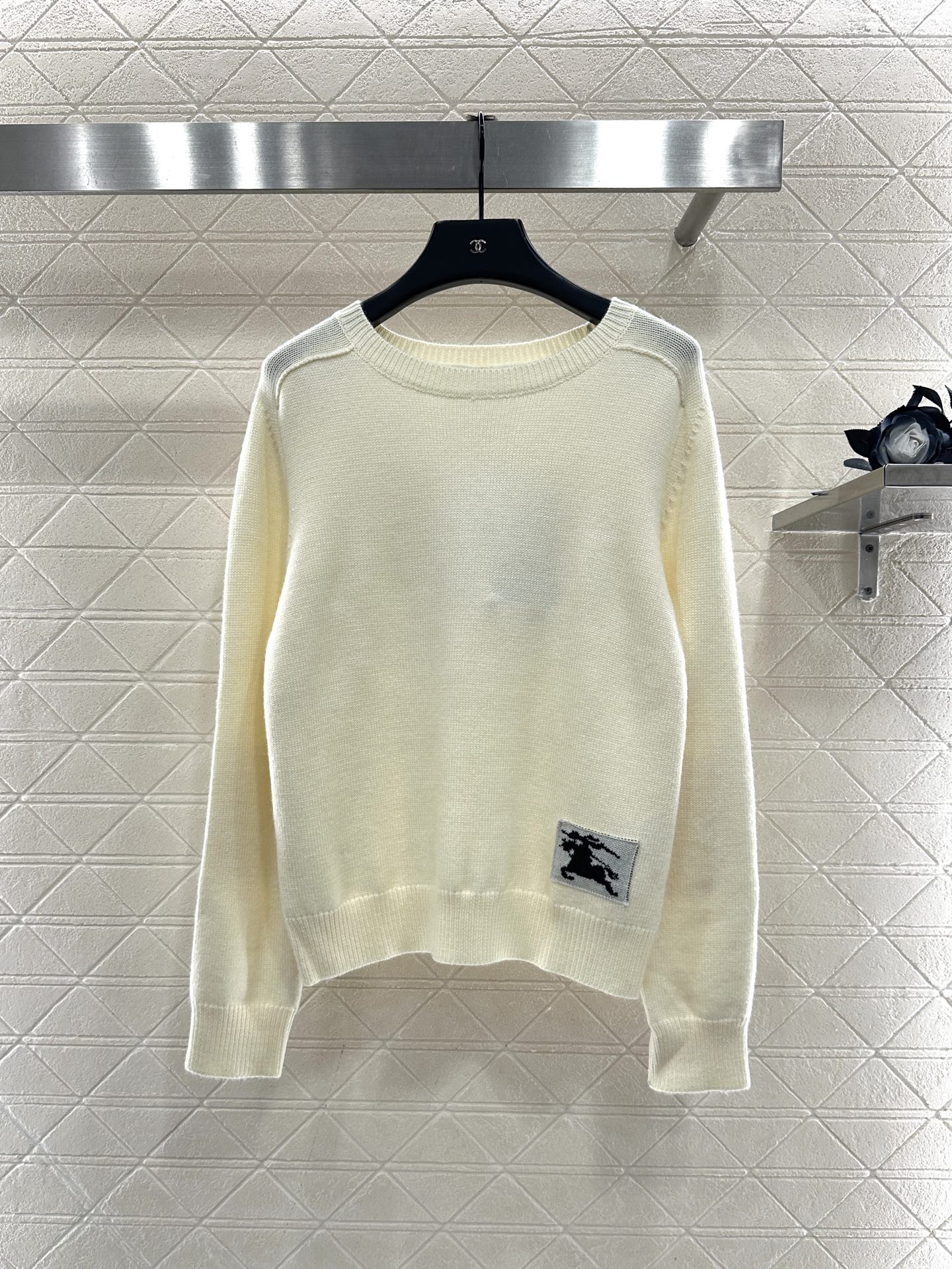 ♥BBR*♥2025新品上架 套头战马针织长袖定制YB羊毛纱线织造，质感高级，舒适柔软，圆领套头毛衣剪裁