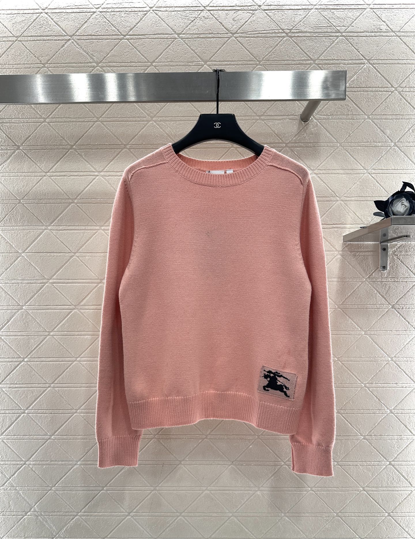 ♥BBR*♥2025新品上架 套头战马针织长袖定制YB羊毛纱线织造，质感高级，舒适柔软，圆领套头毛衣剪裁