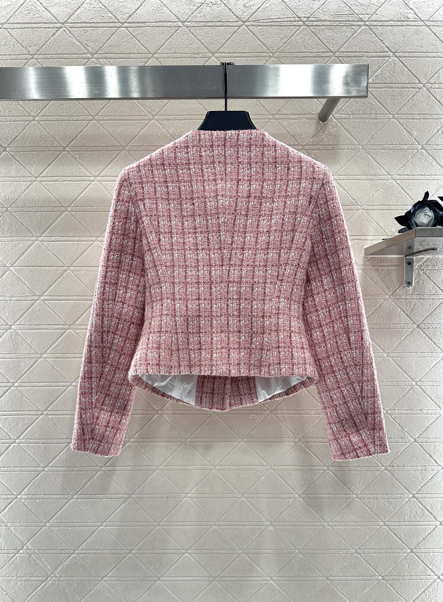 ♥Chane*♥2025新品上架 圆领编织洋装半裙套装定制YB进口粗纺毛呢材质，质感高级，品相十足，圆领