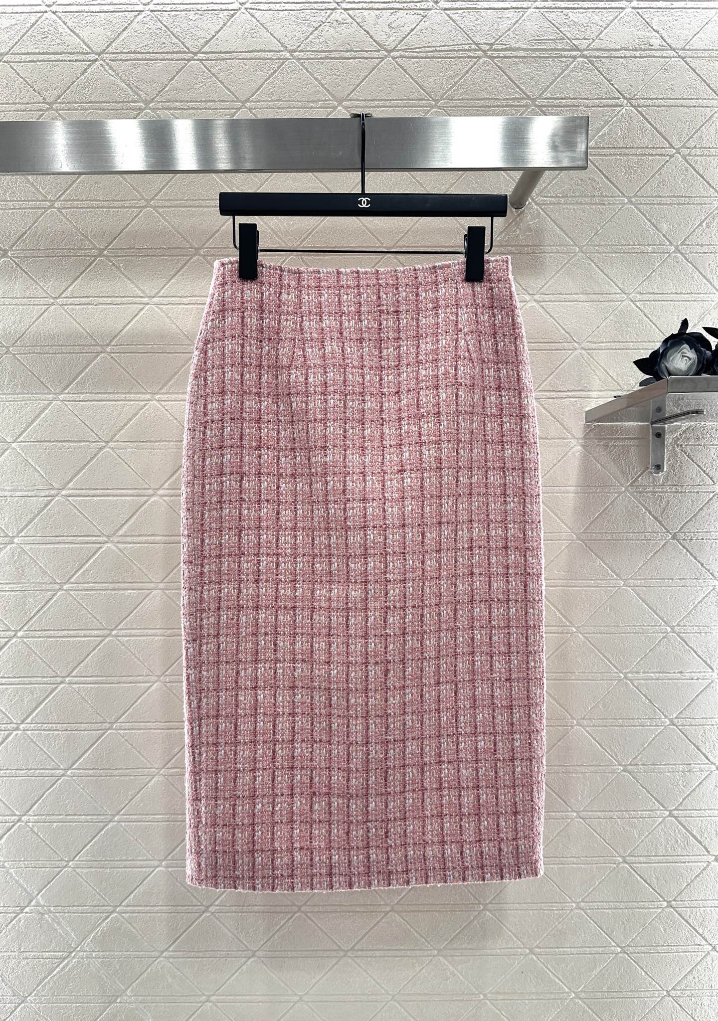 ♥Chane*♥2025新品上架 圆领编织洋装半裙套装定制YB进口粗纺毛呢材质，质感高级，品相十足，圆领