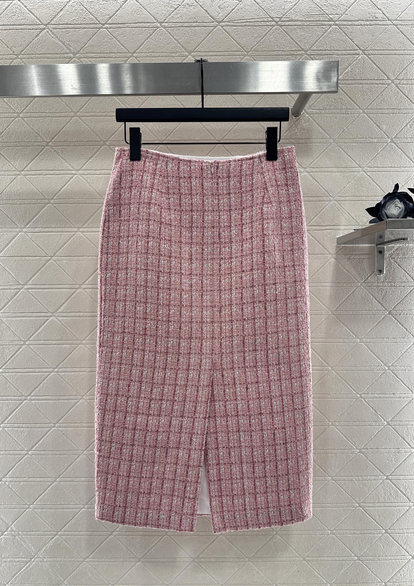 ♥Chane*♥2025新品上架 圆领编织洋装半裙套装定制YB进口粗纺毛呢材质，质感高级，品相十足，圆领