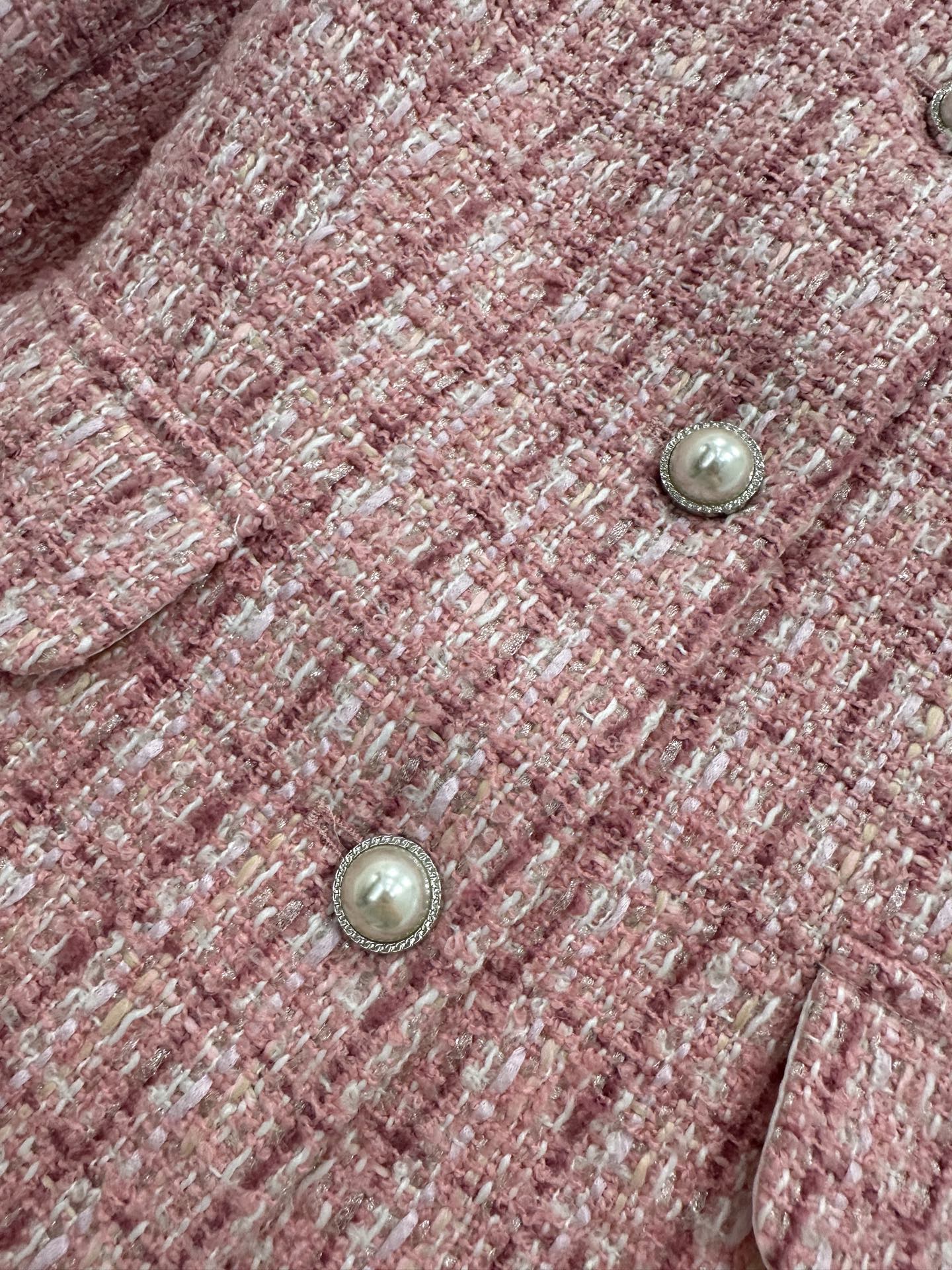 ♥Chane*♥2025新品上架 圆领编织洋装半裙套装定制YB进口粗纺毛呢材质，质感高级，品相十足，圆领