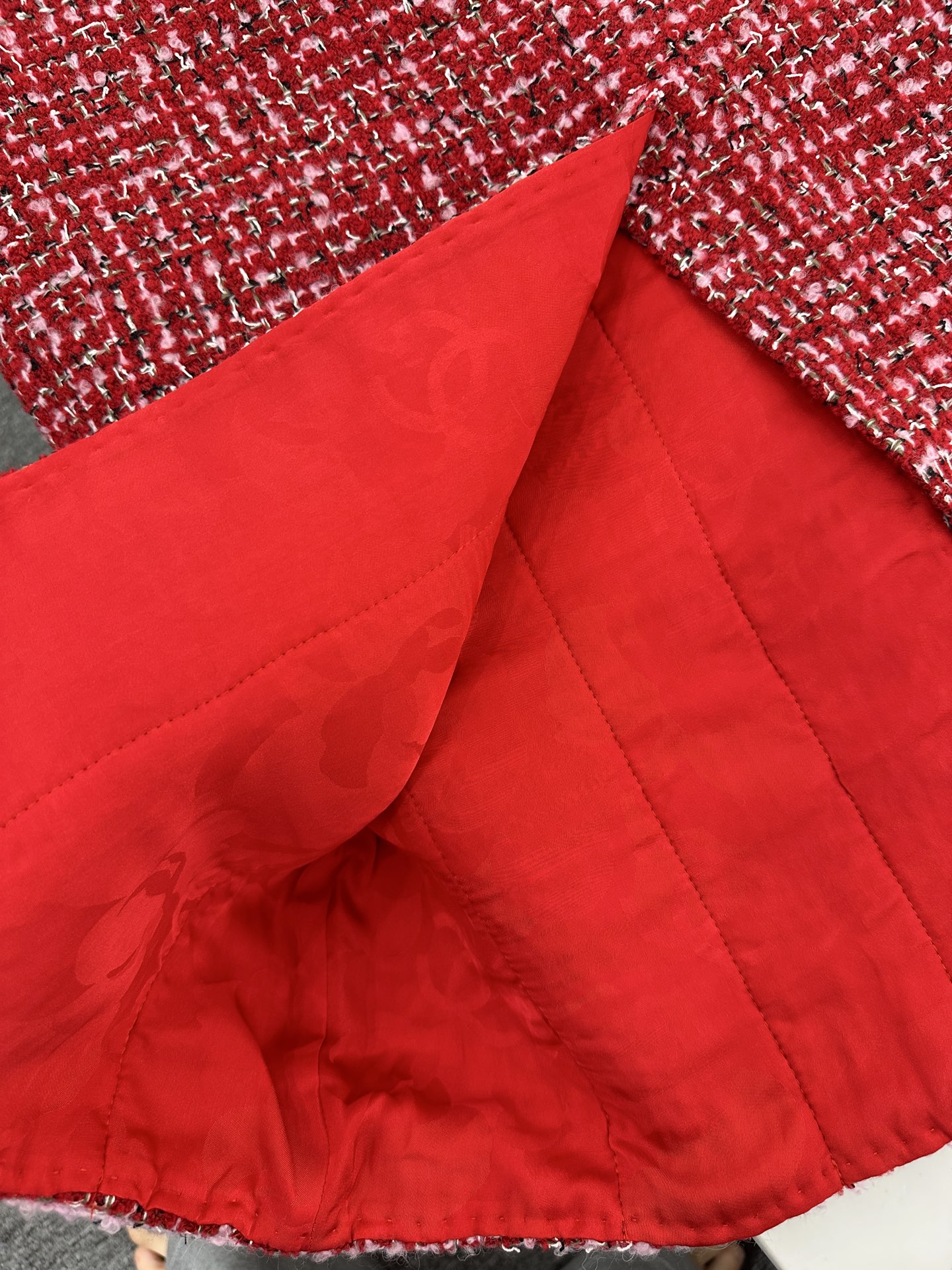 ♥Chane*♥2025新品上架 高腰开襟编织洋装半裙定制YB进口粗纺羊毛呢材质，质感高级，品相十足，直