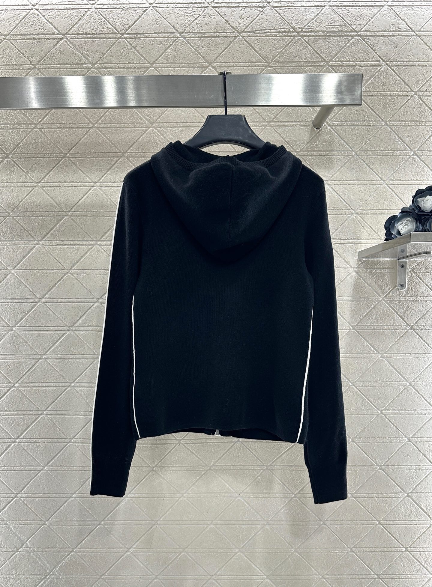 ♥Chane*♥2025新品上架 连帽针织拉链外套25coco滑雪🎿系列#定制YB羊毛纱线织造，质感细腻