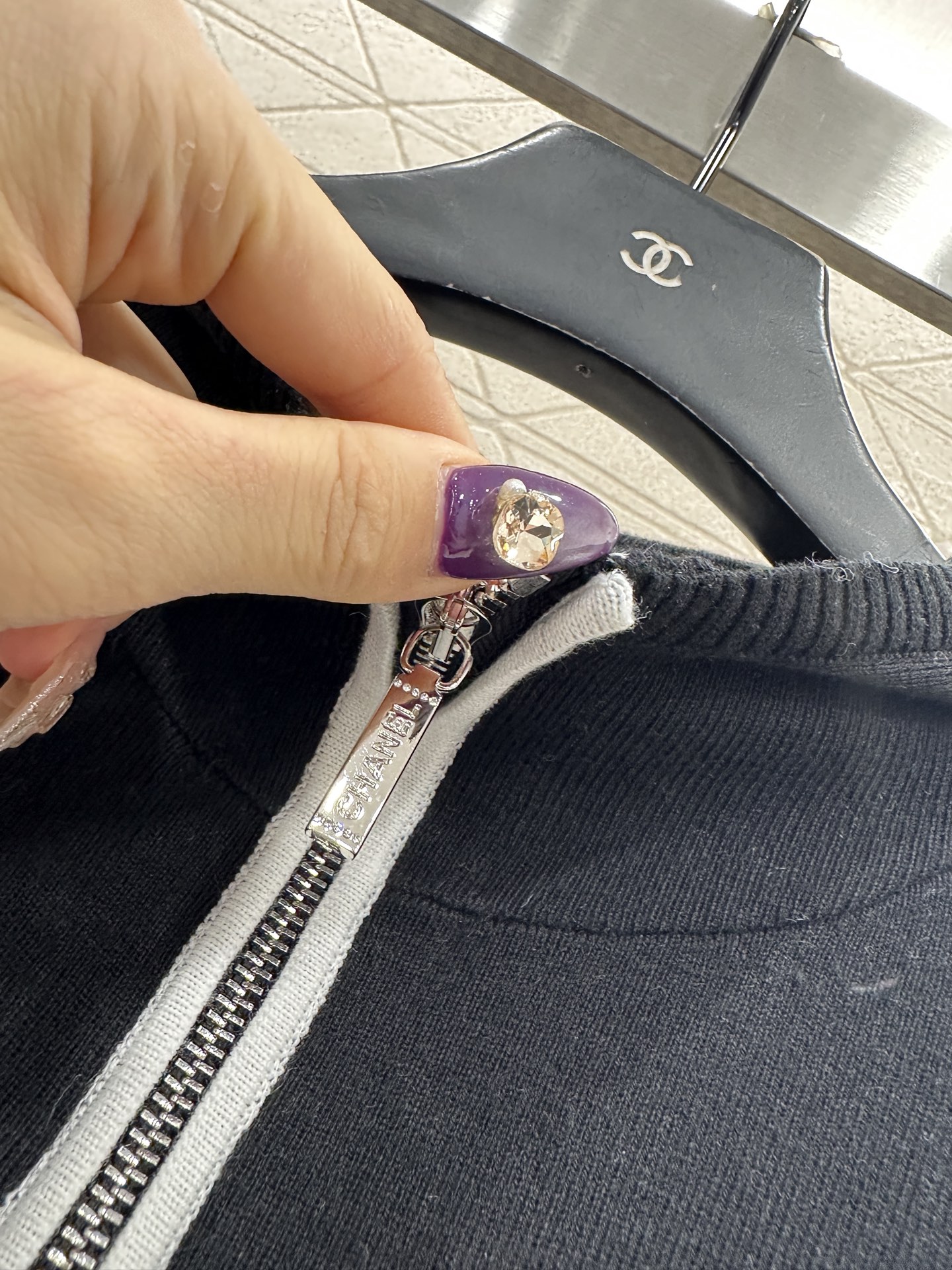 ♥Chane*♥2025新品上架 连帽针织拉链外套25coco滑雪🎿系列#定制YB羊毛纱线织造，质感细腻