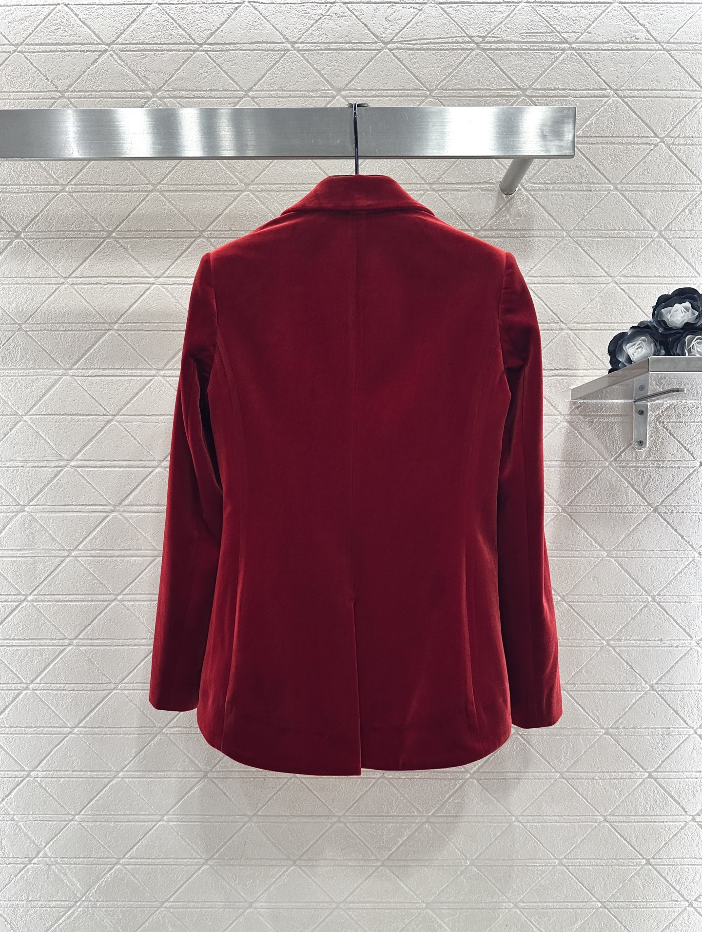 ♥Dio*♥2025新品上架 翻领丝绒西装半裙套装定制YB进口丝绒材质，质感光泽，垂顺舒适，翻领西装版型