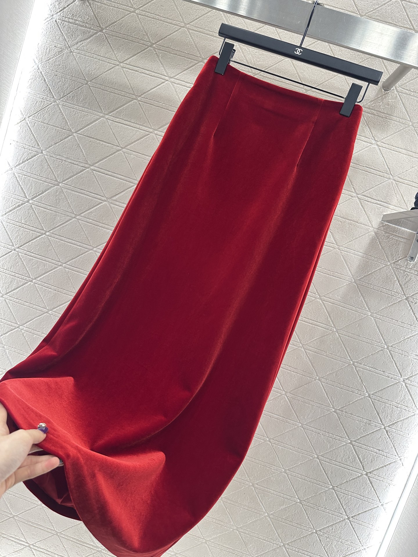 ♥Dio*♥2025新品上架 翻领丝绒西装半裙套装定制YB进口丝绒材质，质感光泽，垂顺舒适，翻领西装版型