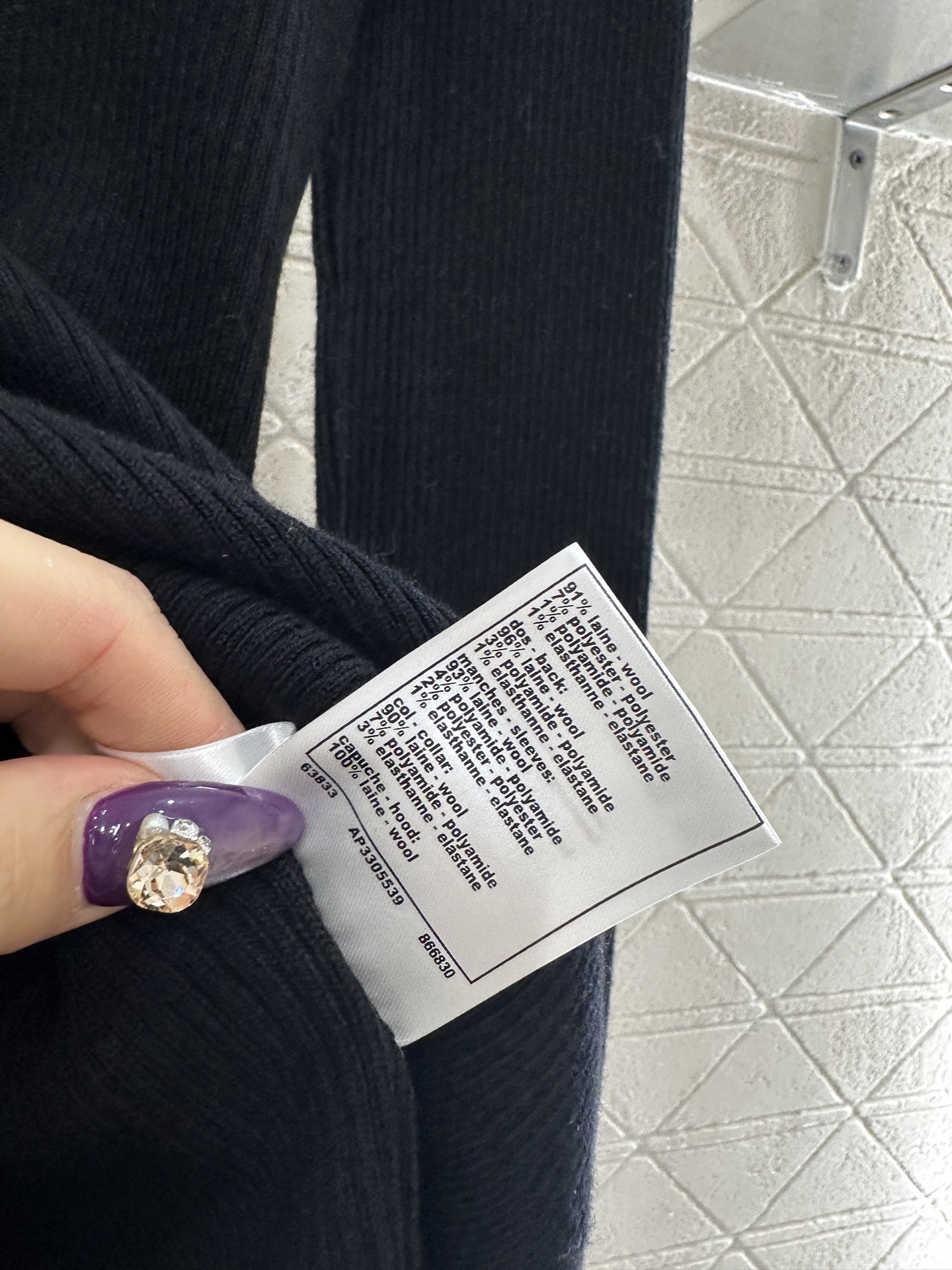 ♥Chane*♥2025新品上架 撞色假两件针织上衣定制YB羊毛纱线织造，亲肤舒适，柔软有质感，翻领针织