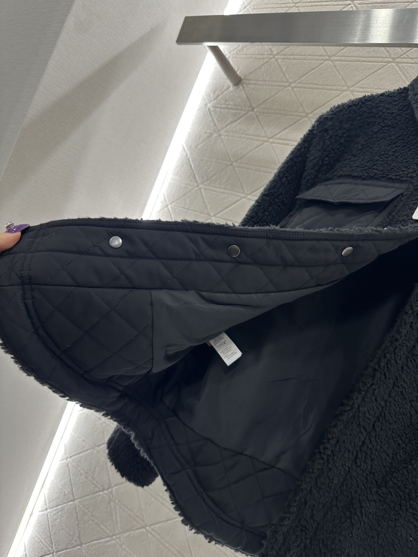 ♥Alo*♥2025新品上架 泰迪翻领按扣棉服外套定制YB泰迪羊羔毛材质，成衣质感品相绝佳，翻领立领两穿