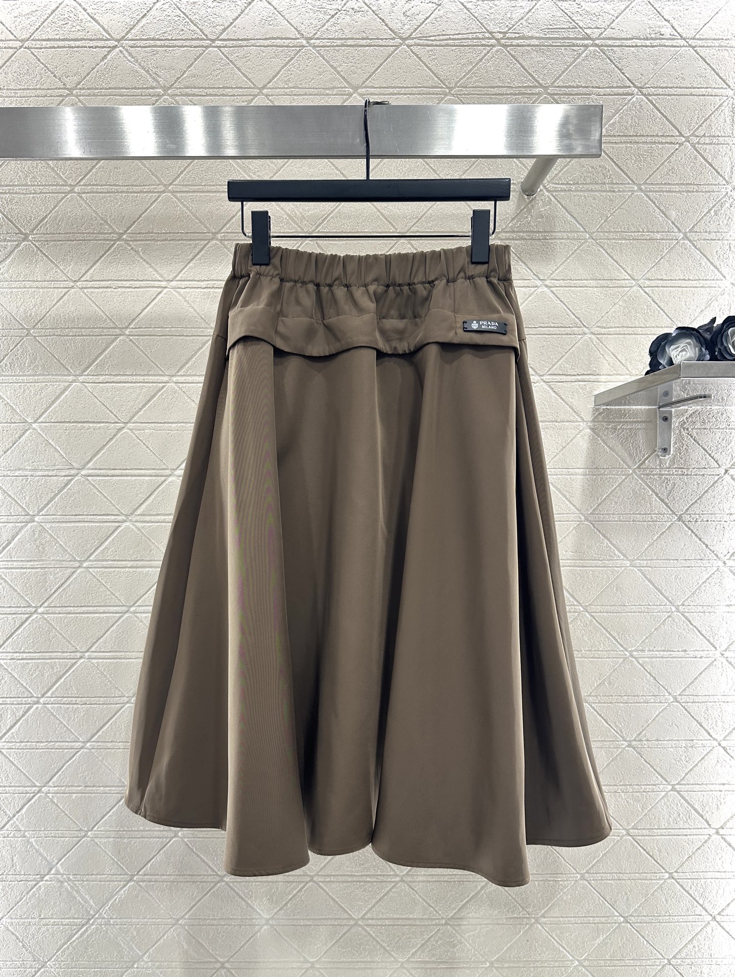 ♥Prad*♥2025新品上架 棉服外套伞状半裙套装定制YB进口尼龙材质，质感光泽，防风舒适，翻领拉链夹